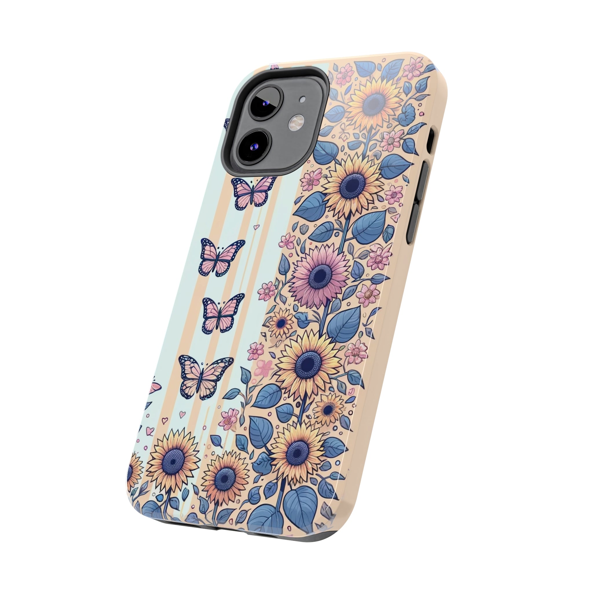 Butterflies and Sunflowers - Tough Phone Case