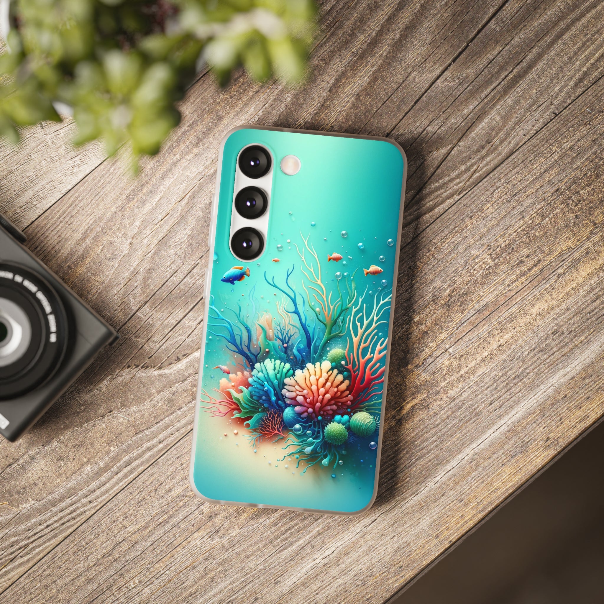 Fish around coral reef - Flexi Case (Samsung only)