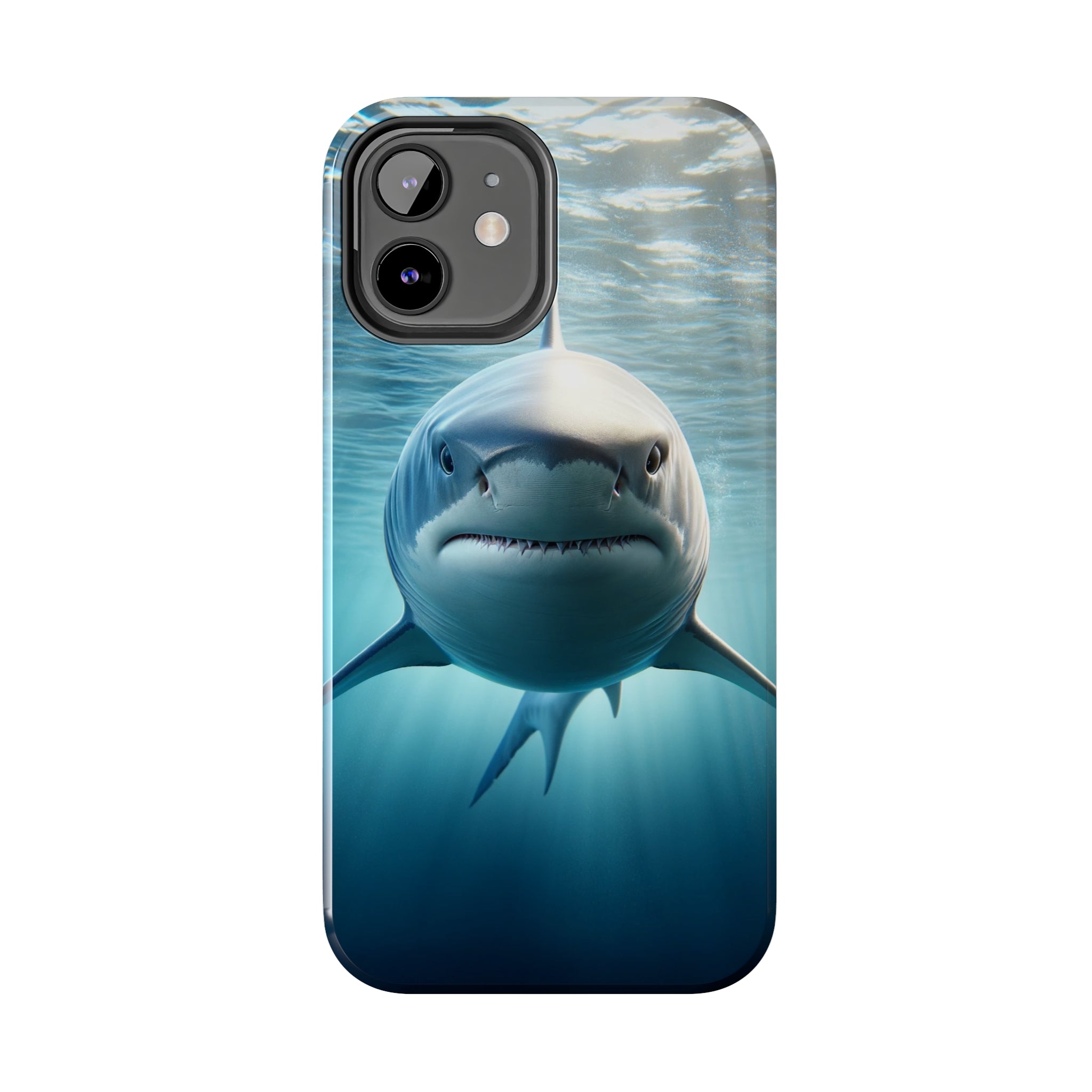 Curious shark - Tough Phone Case