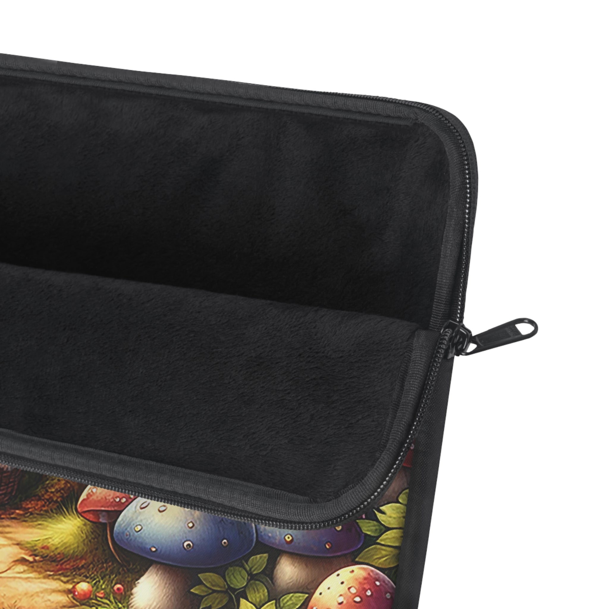 Gnome under mushrooms - Laptop Sleeve