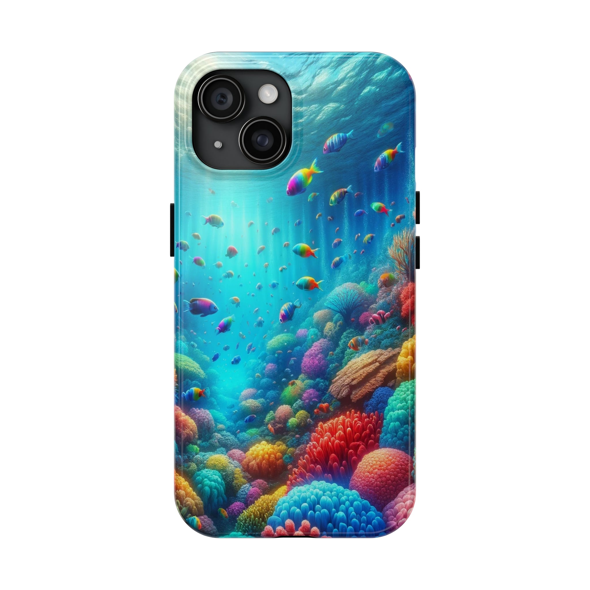 Coloured fish and coral reef - Tough Phone Case