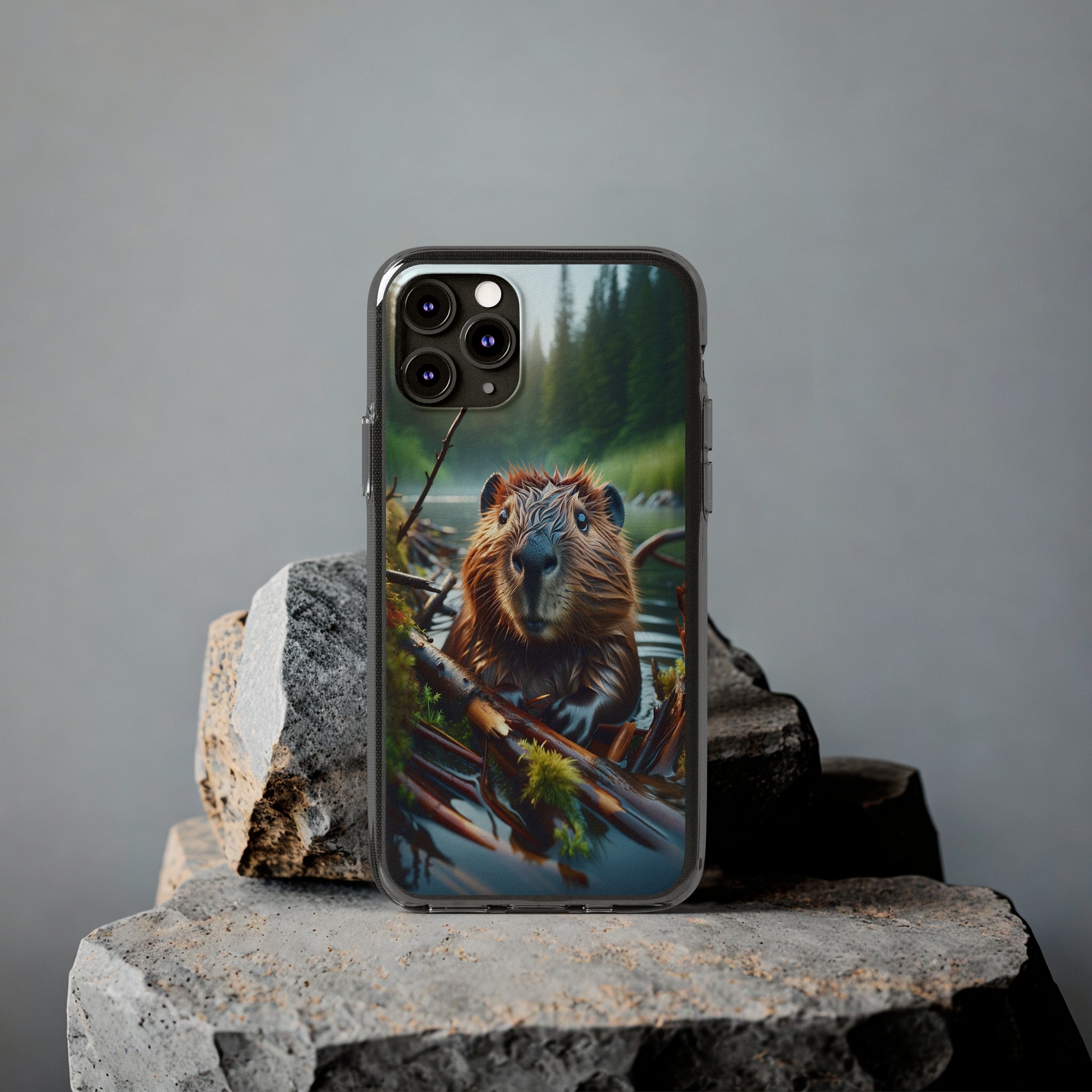 Curious Beaver - Soft Phone Case