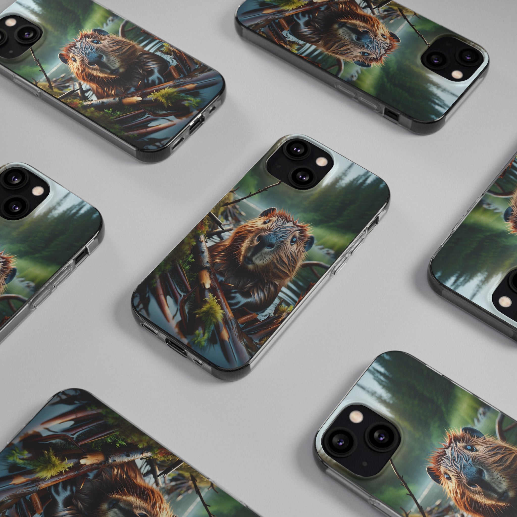 Curious Beaver - Soft Phone Case