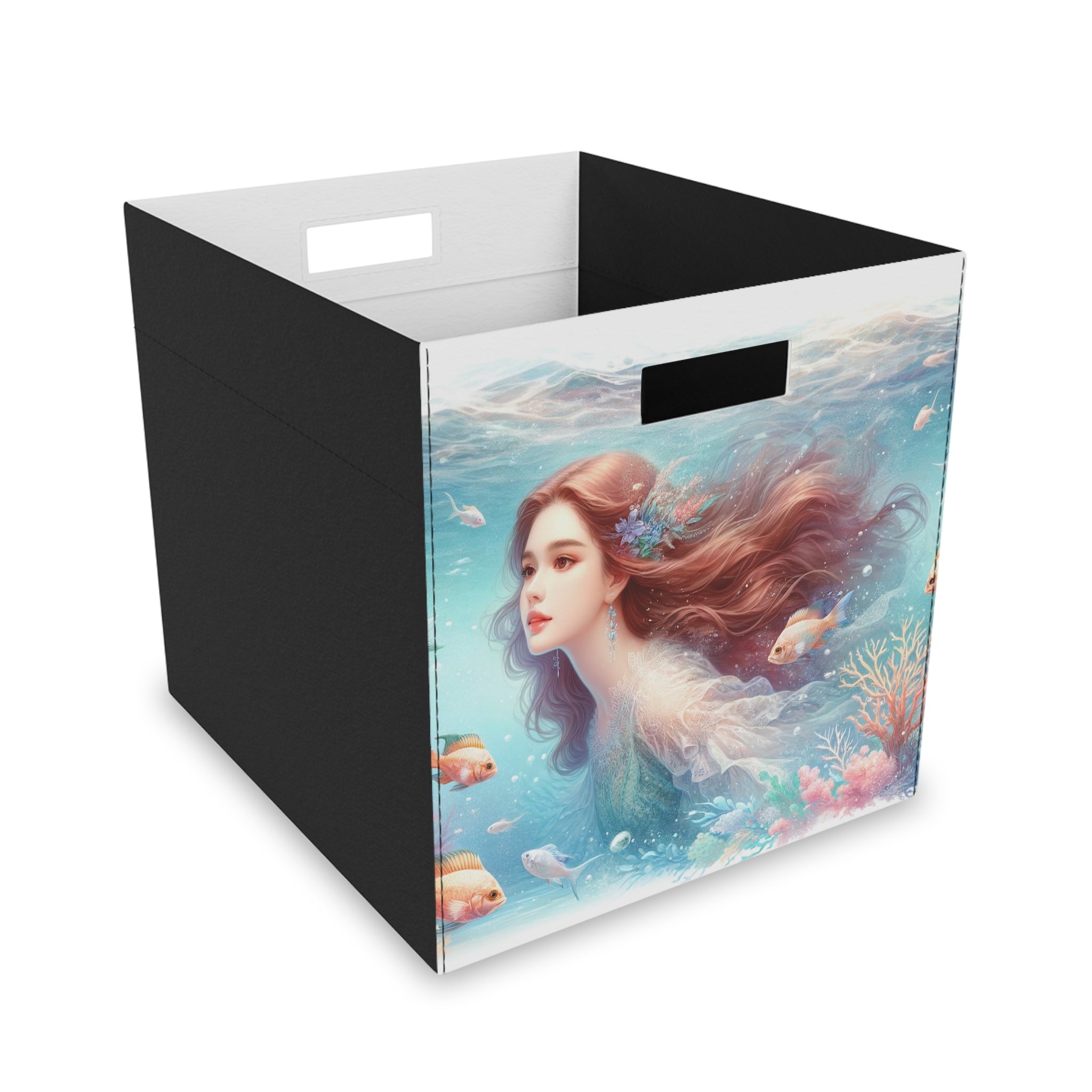 Mermaid with brown hair 1 - Storage Box