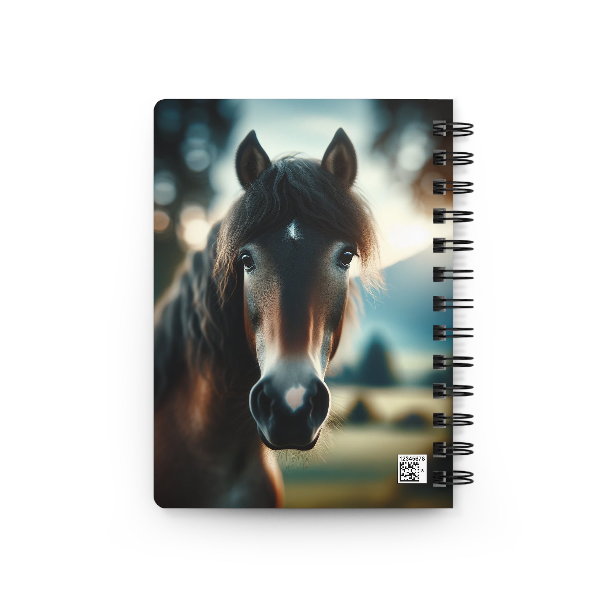 A curious, brown horse - Spiral Notebook