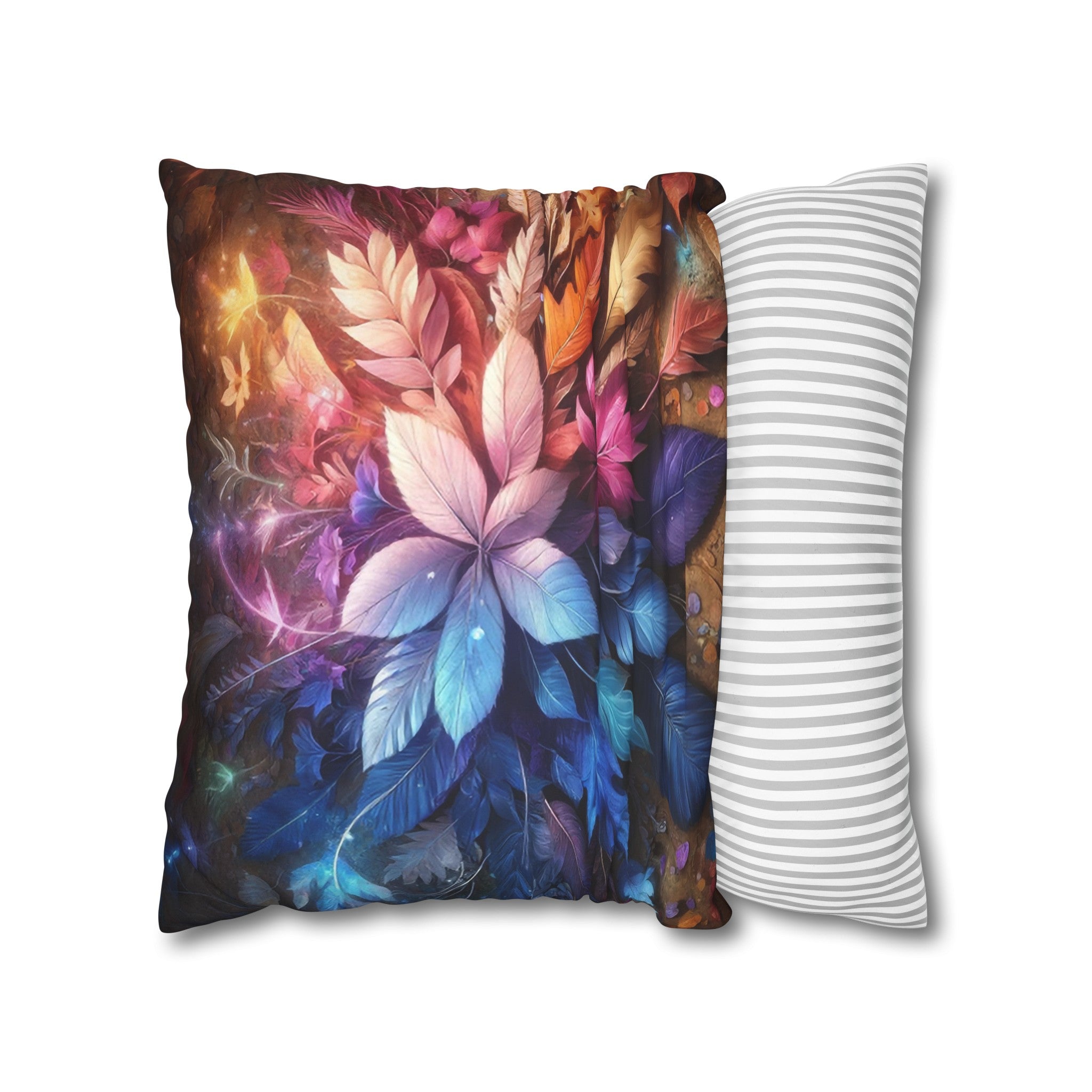 Magical leaves (2) - Suede Square Pillowcase