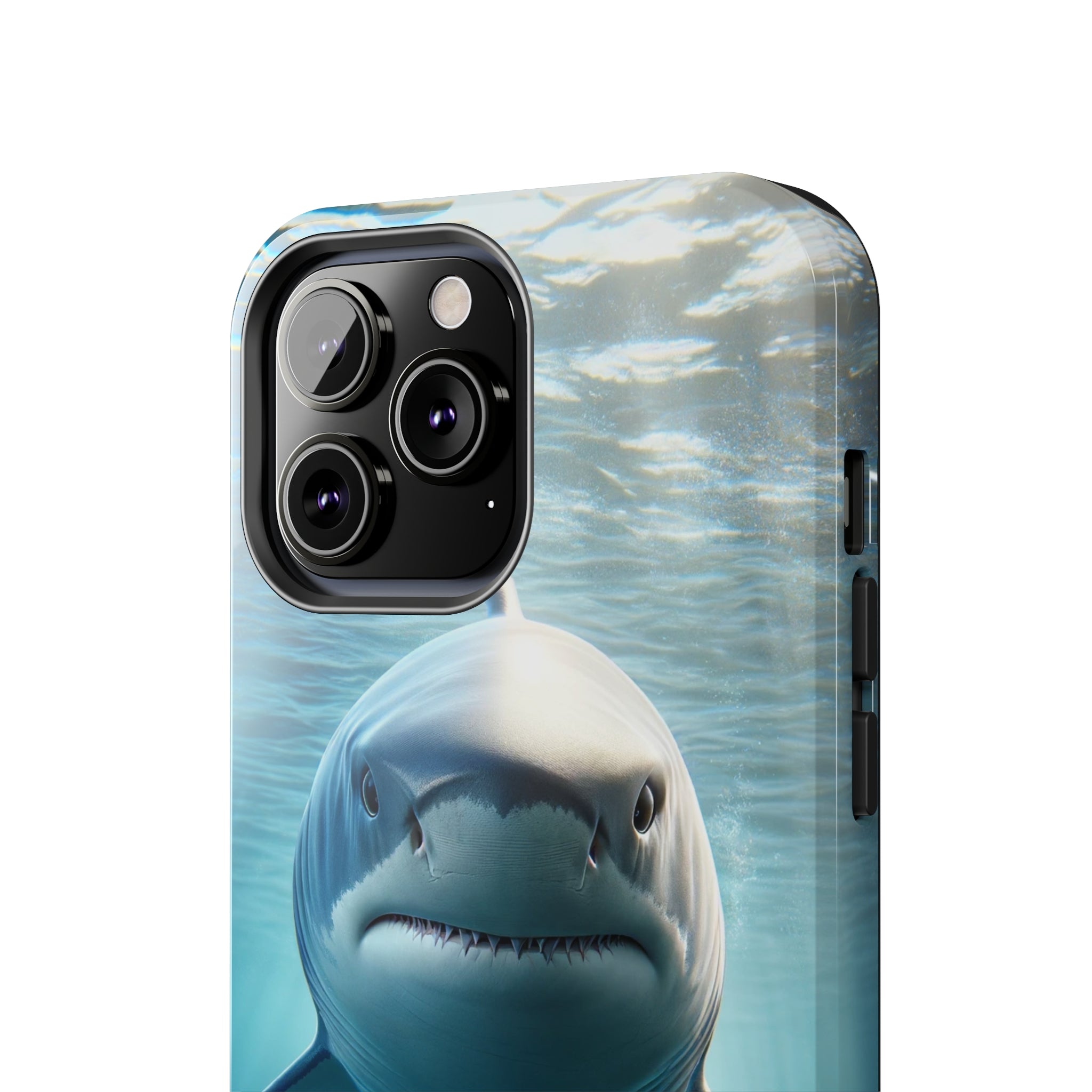 Curious shark - Tough Phone Case