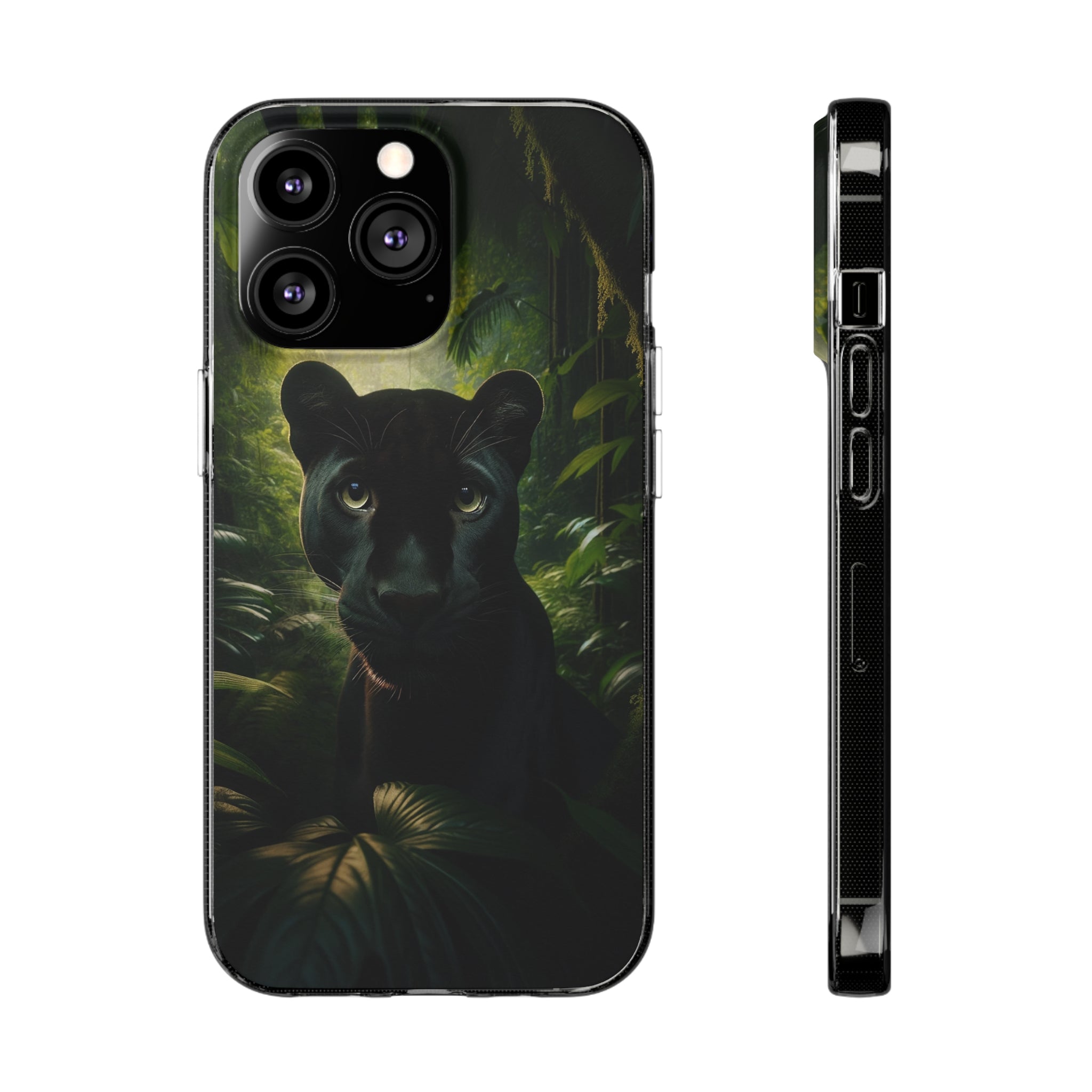 Curious Panther - Soft Phone Case