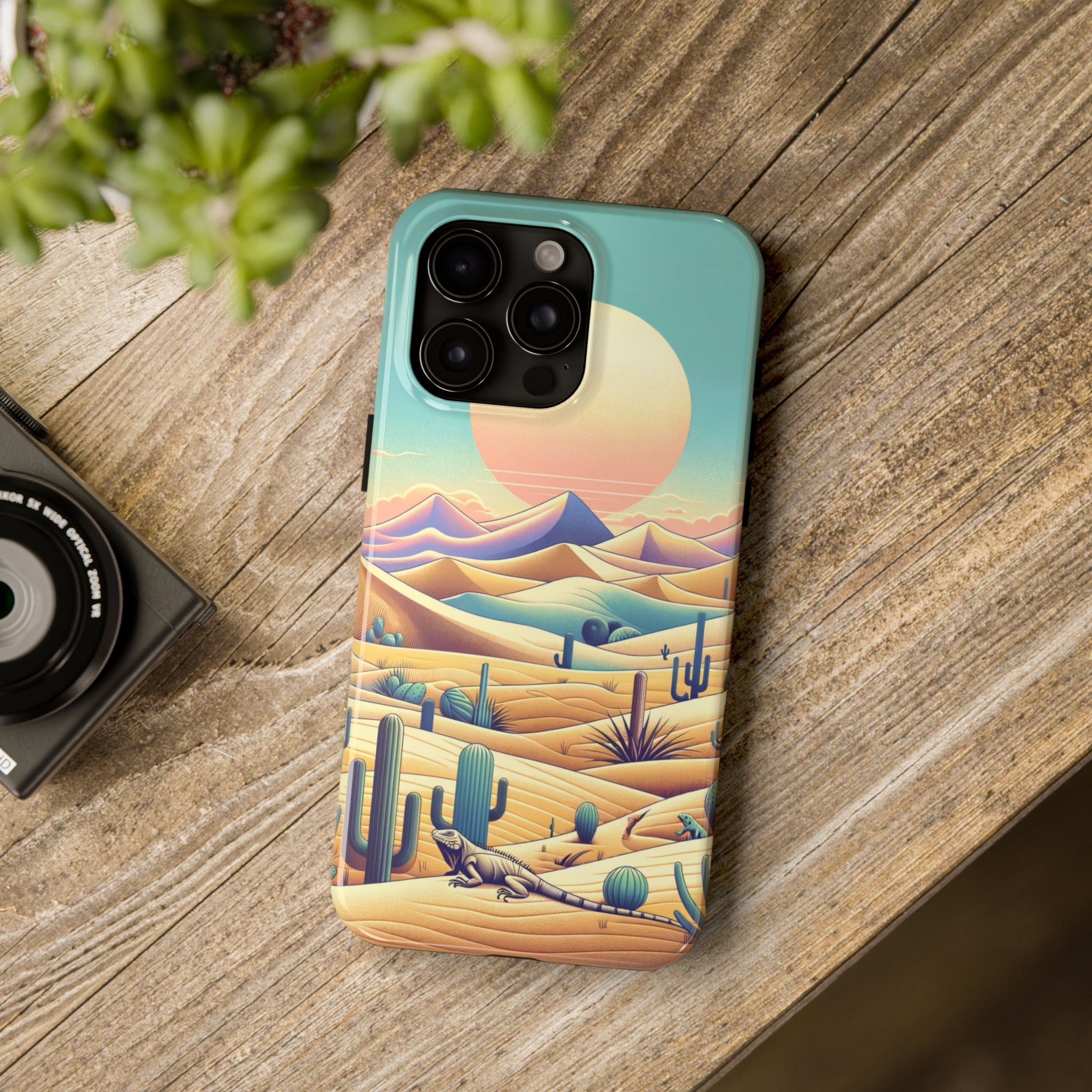 Iguana in the desert 2 - Tough Phone Case