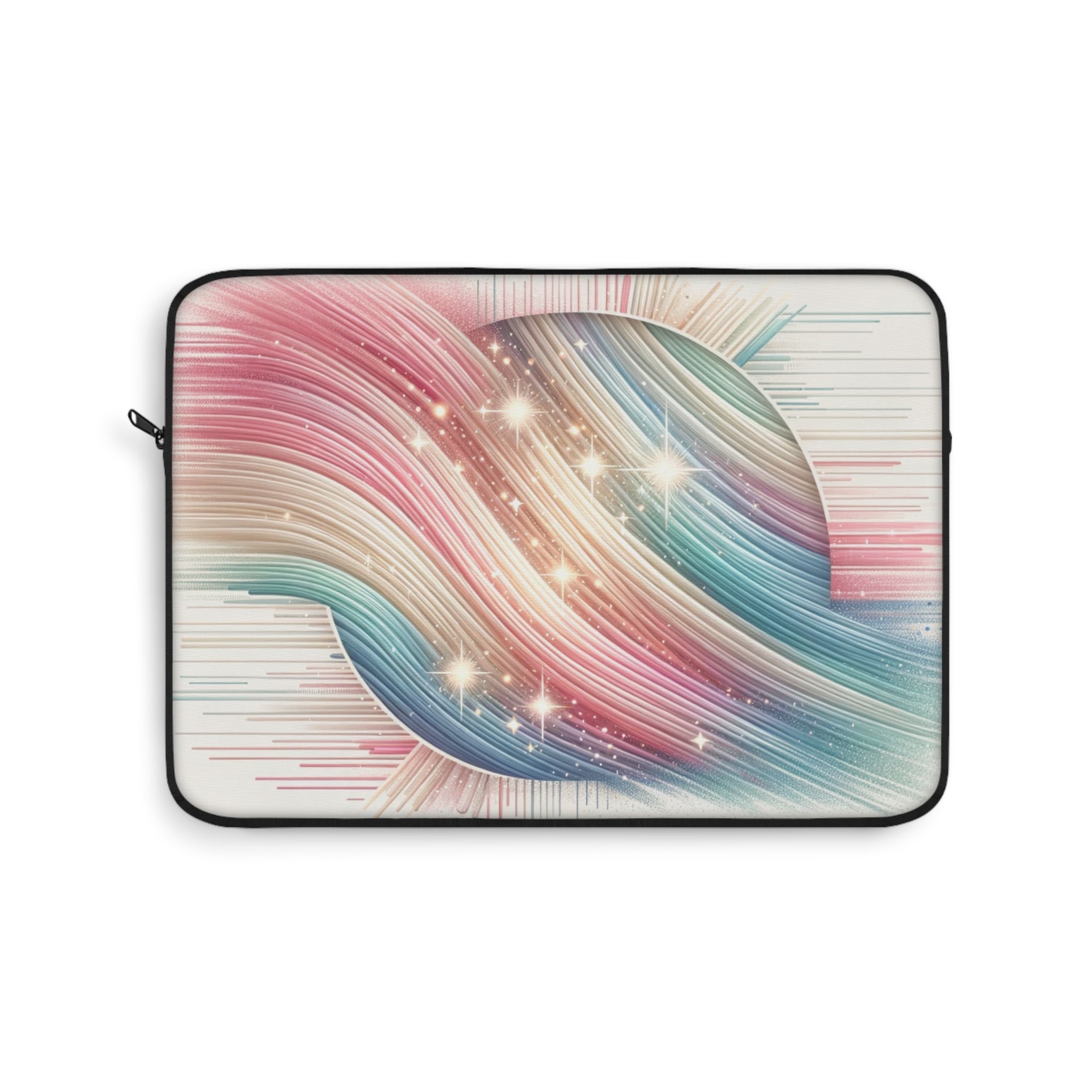 Pastel lines through circle - Laptop Sleeve