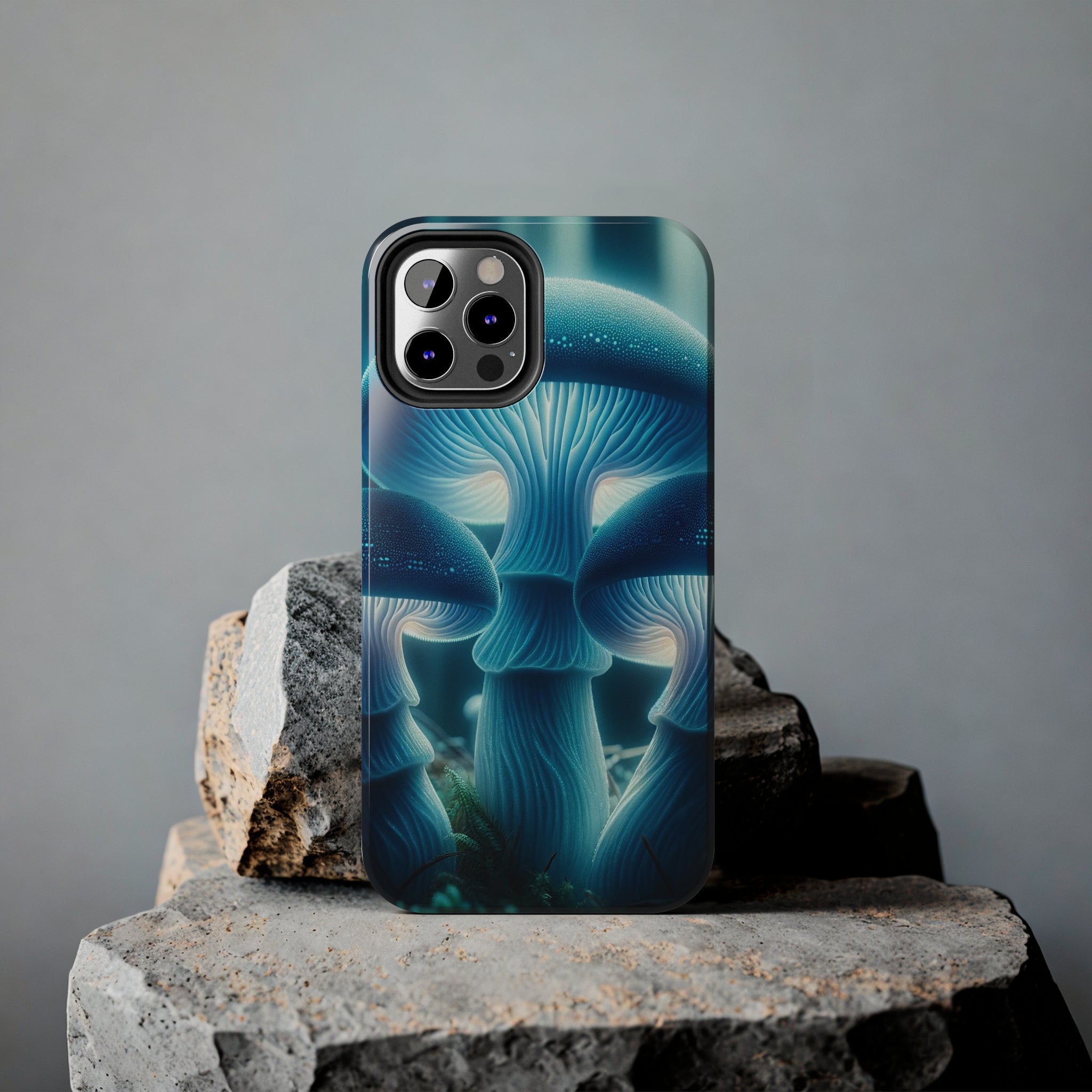 Blue Mushrooms - Tough Phone Case