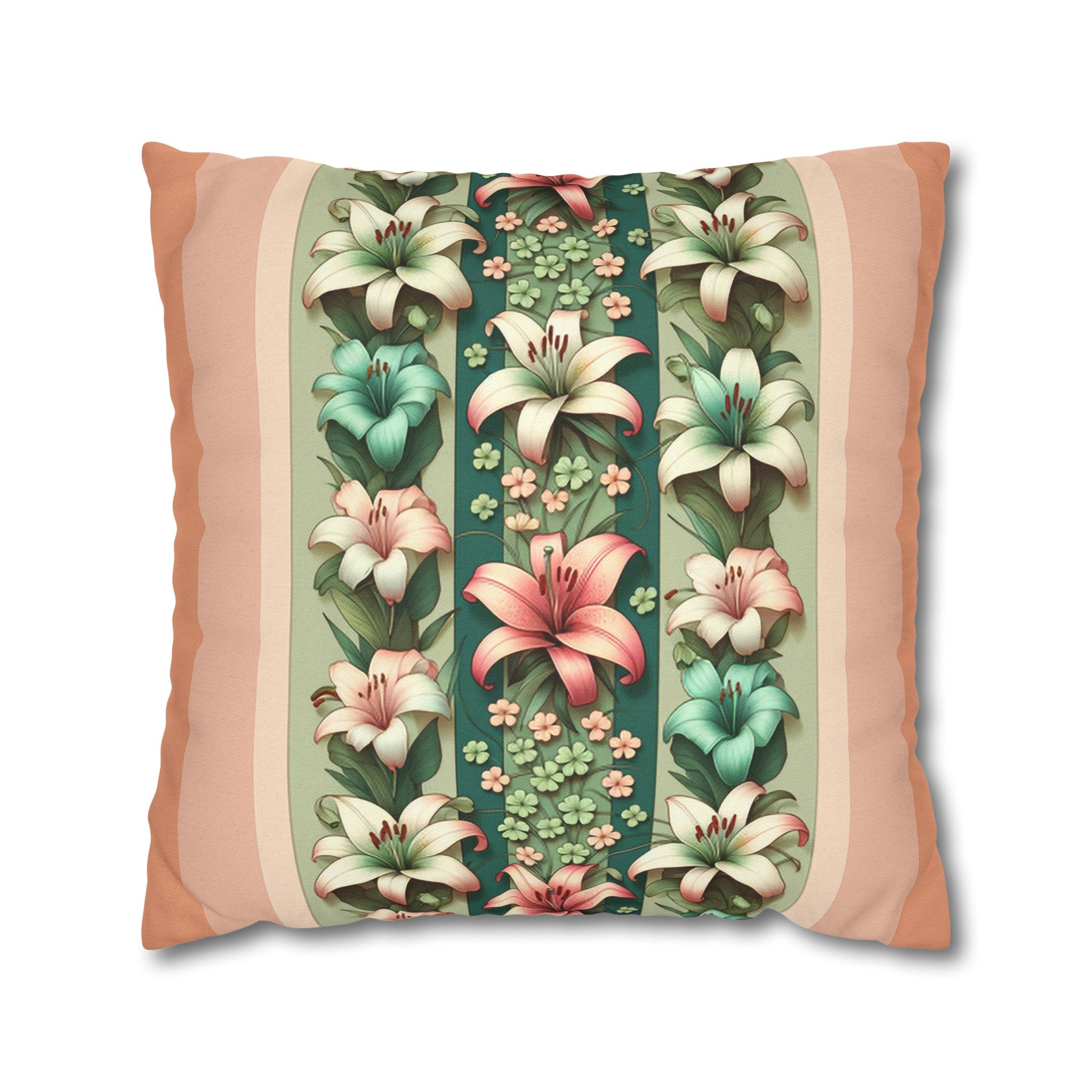 Lilies 3 - Polyester Square Pillowcase