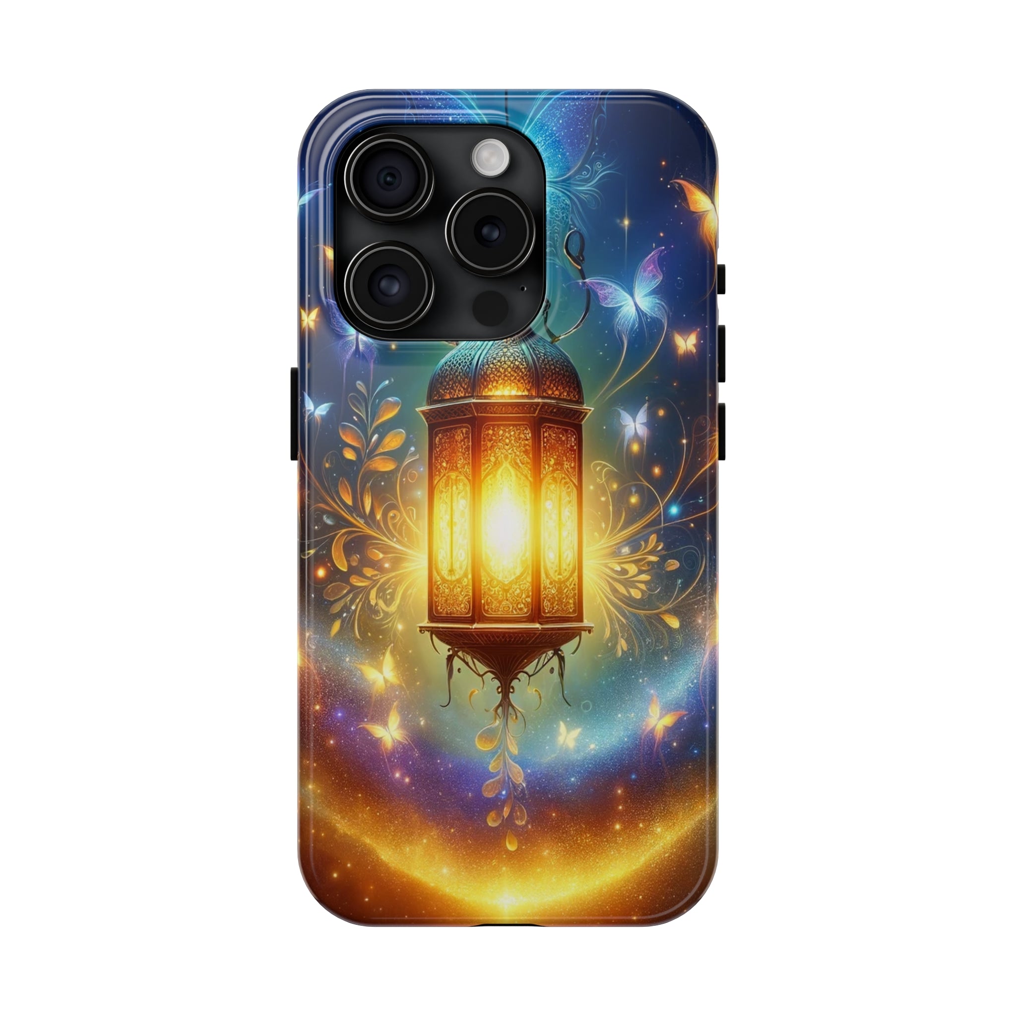 Butterflies around a lamp - Tough Phone Case