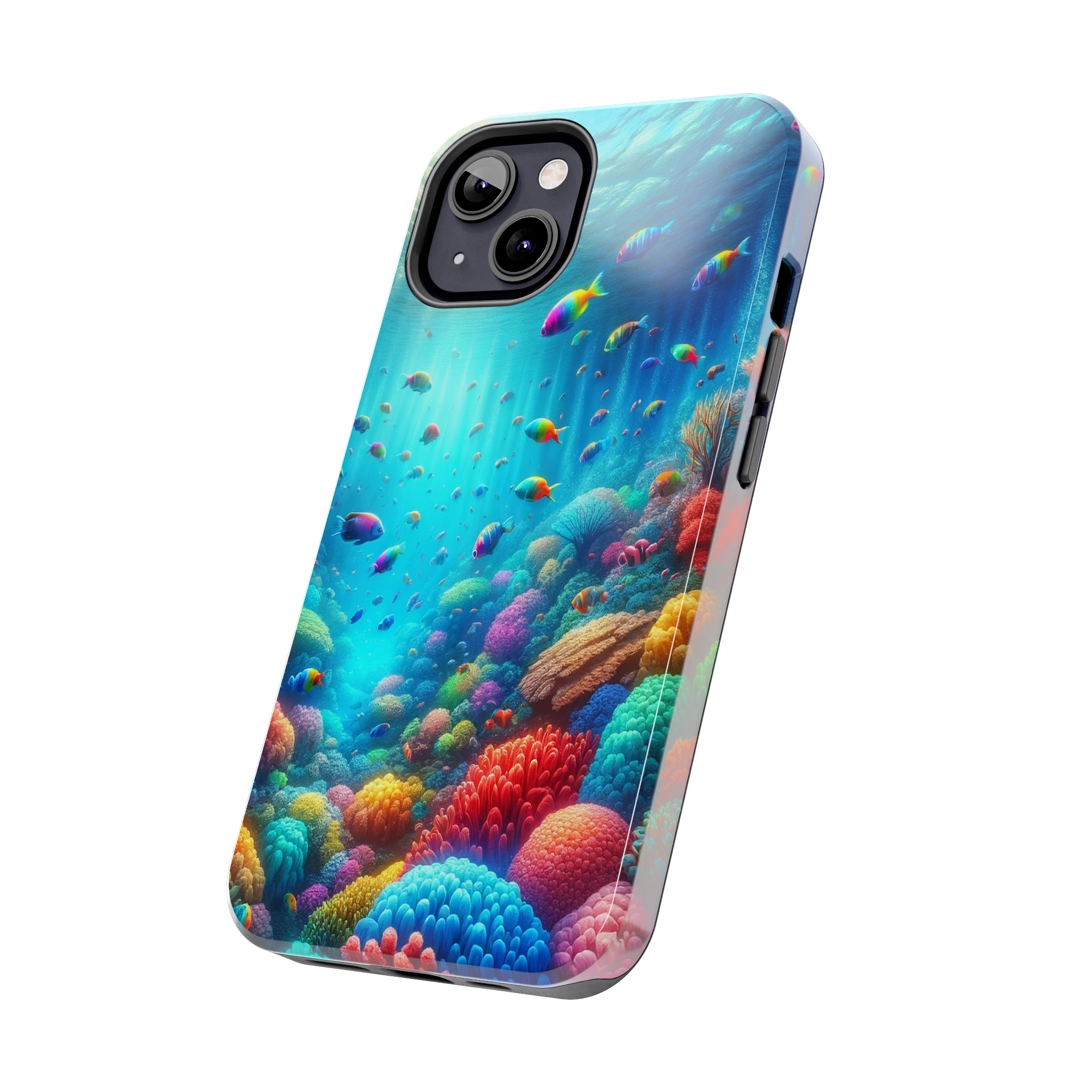 Coloured fish and coral reef - Tough Phone Case