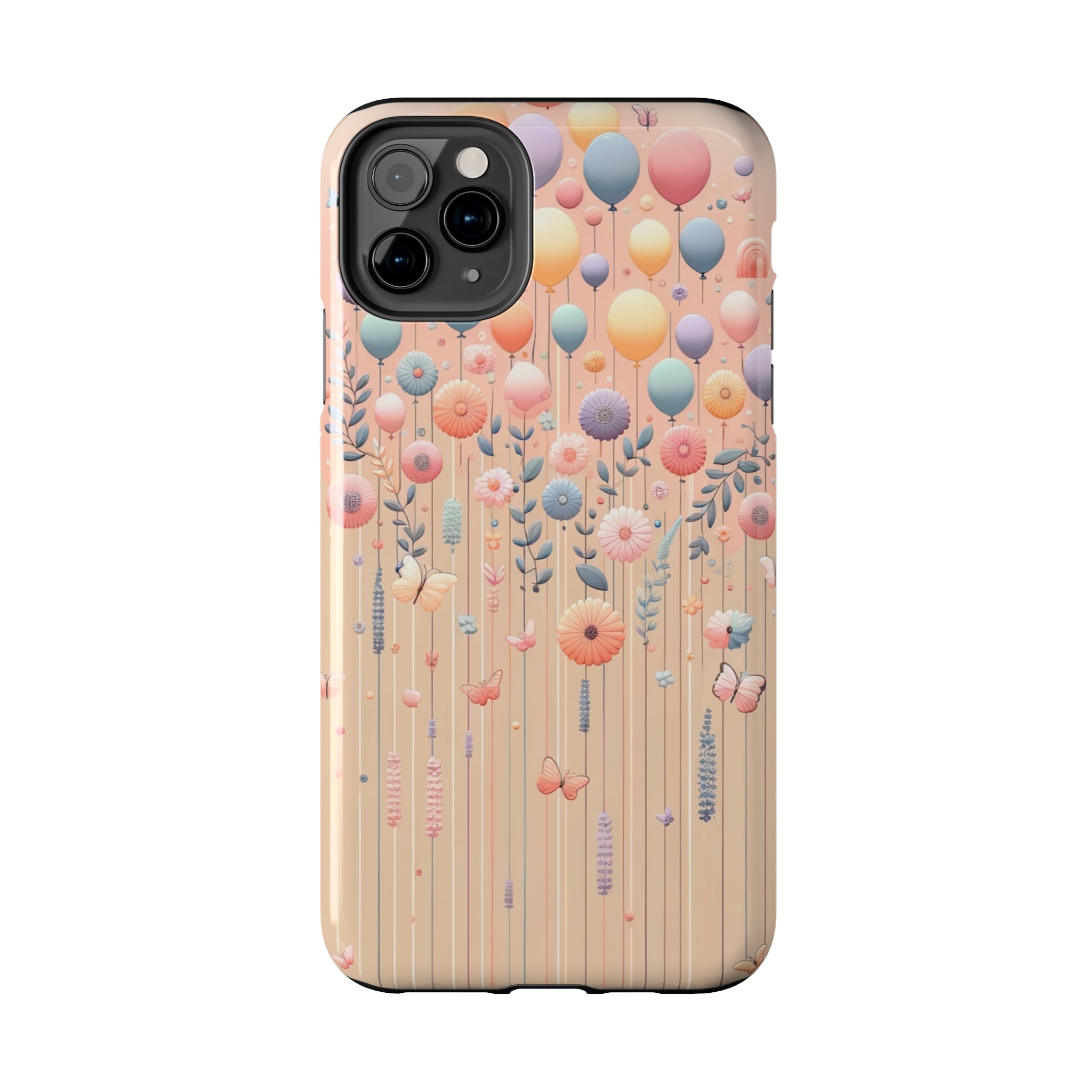 Balloons and flowers - Tough Phone Case