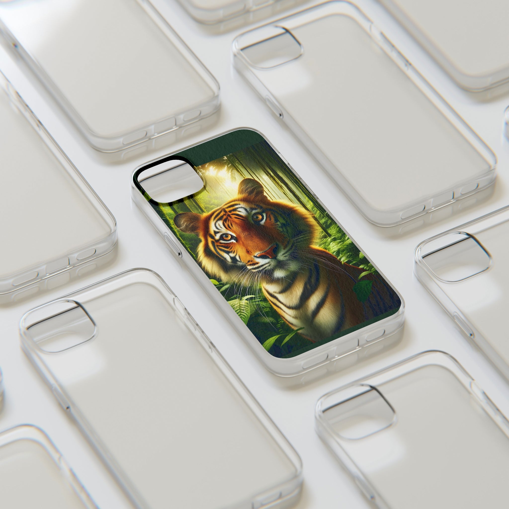 Curious Tiger - Soft Phone Cases