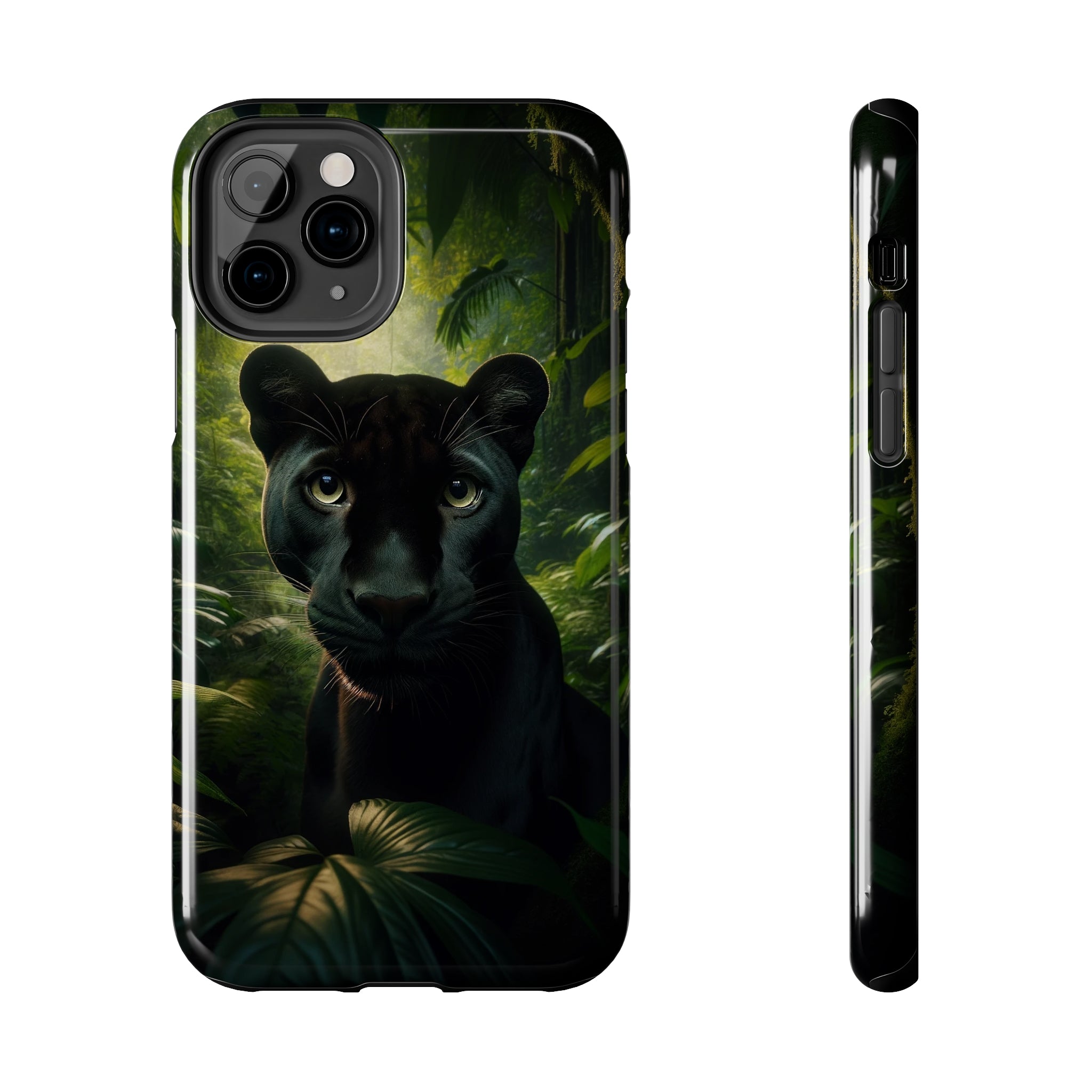 Curious black panther - Tough Phone Case