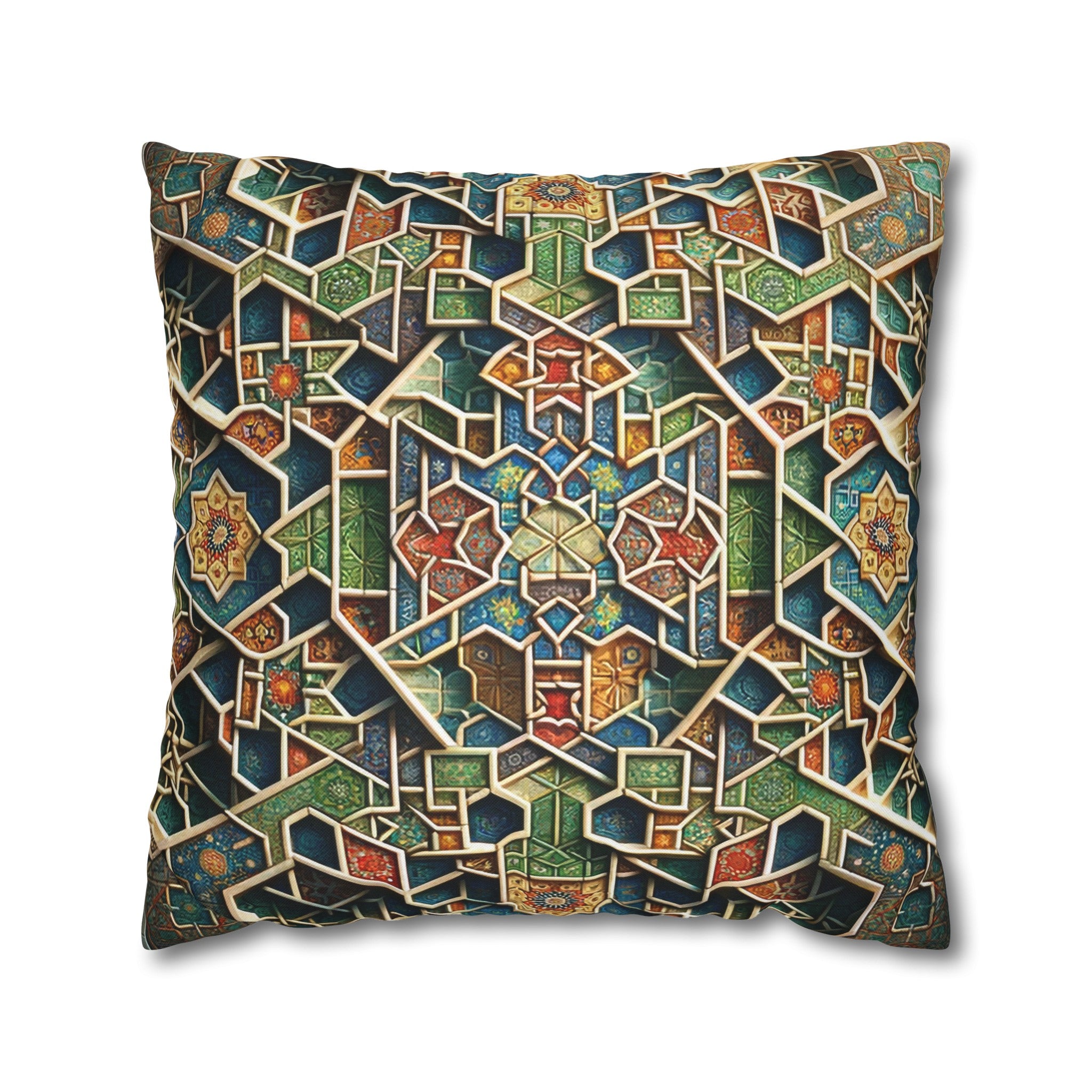 Persian Art 2 - Polyester Square Pillowcase