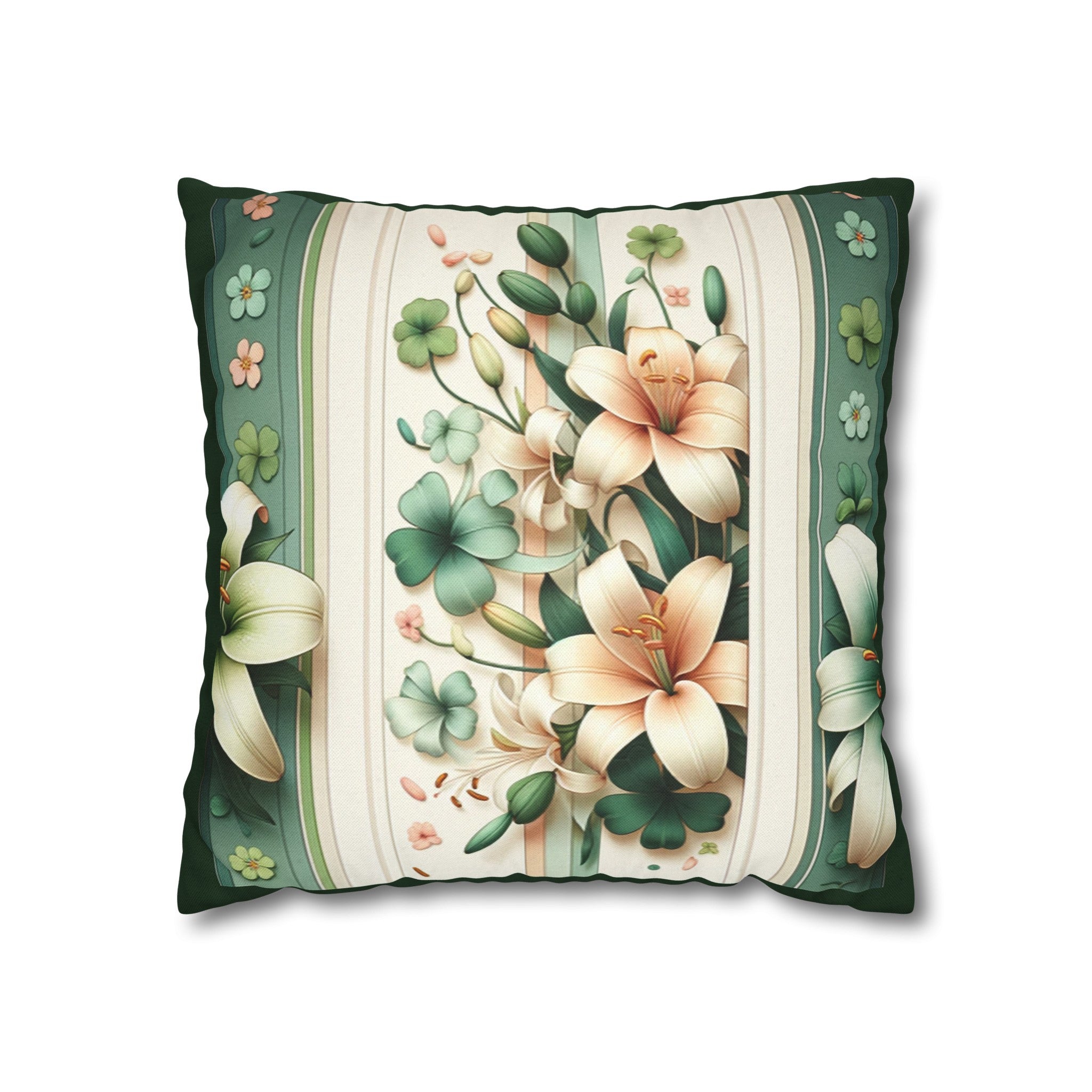 Lilies 2 - Polyester Square Pillowcase