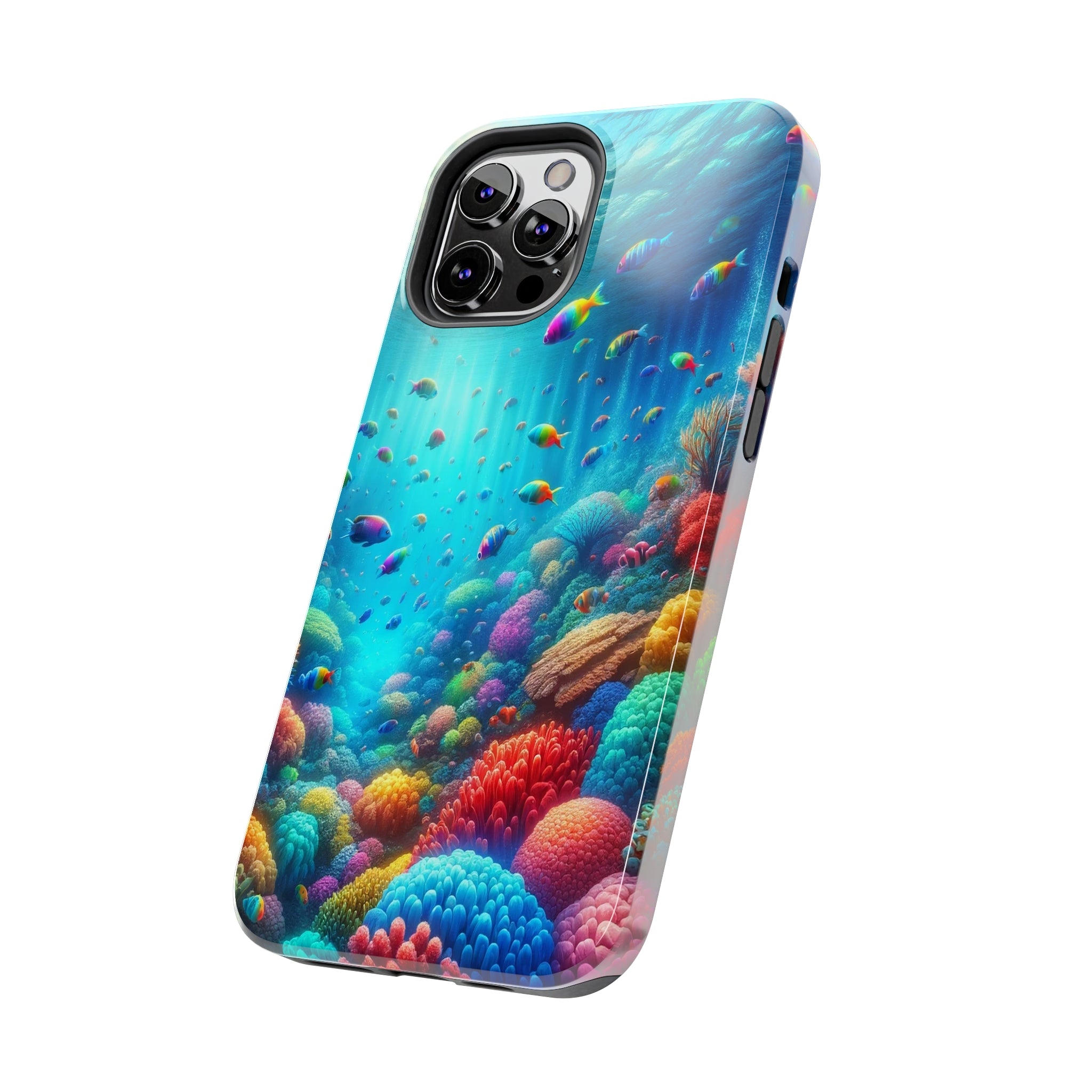 Coloured fish and coral reef - Tough Phone Case