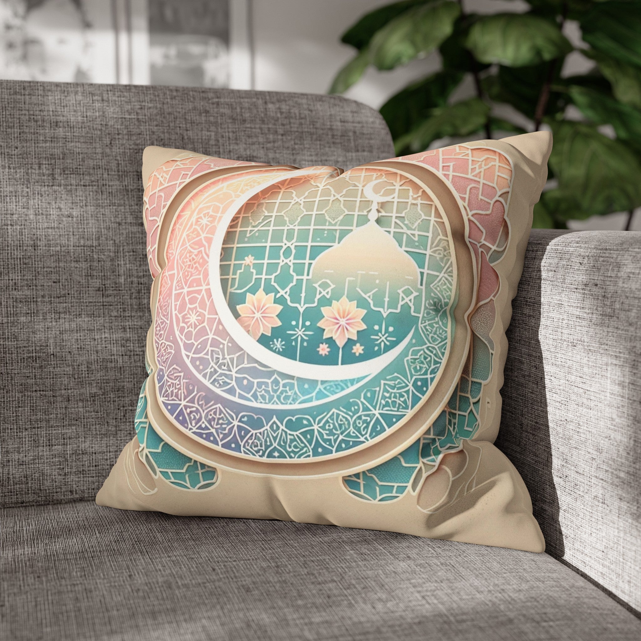 Islamic Art (3) - Suede Square Pillowcase