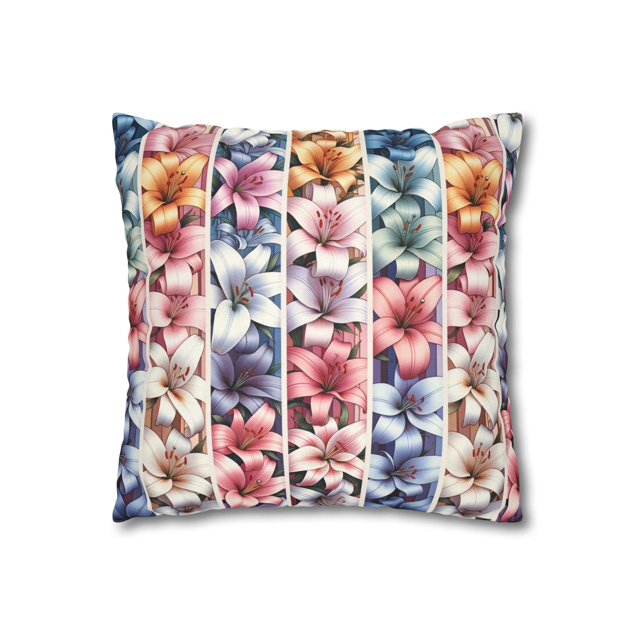 Lilies 5 - Polyester Square Pillowcase