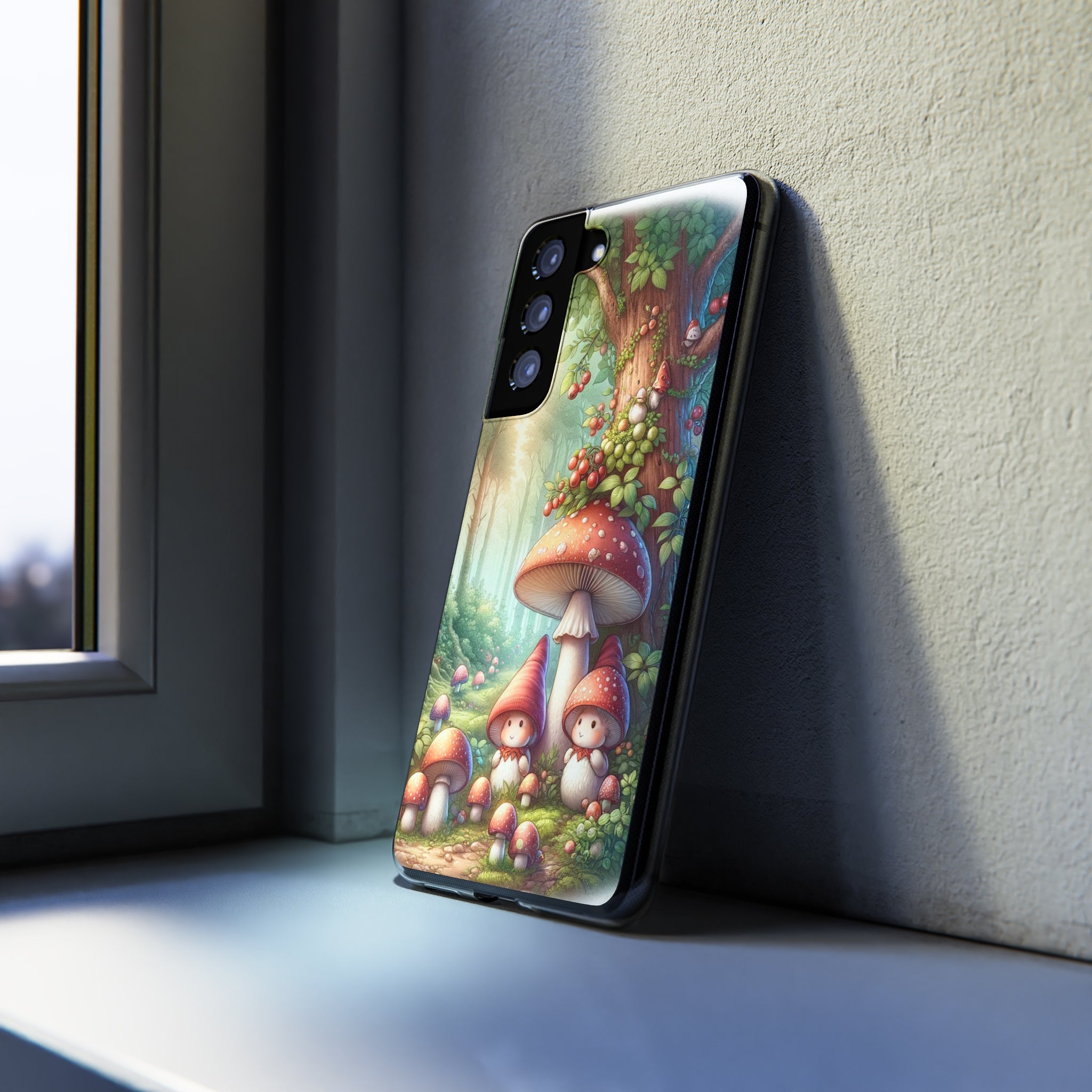 Gnomes and mushrooms - Soft Phone Case