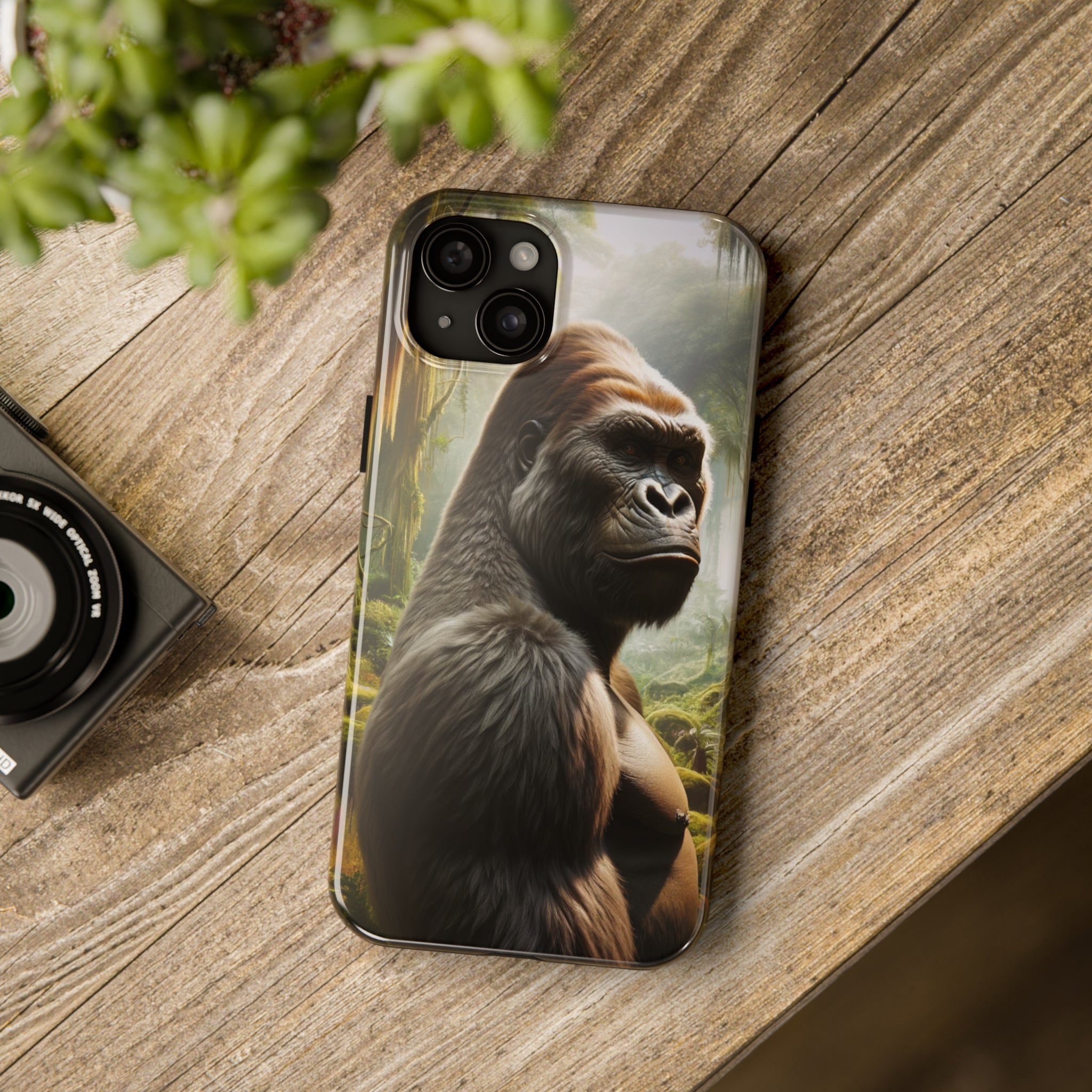 Curious gorilla - Tough Phone Case