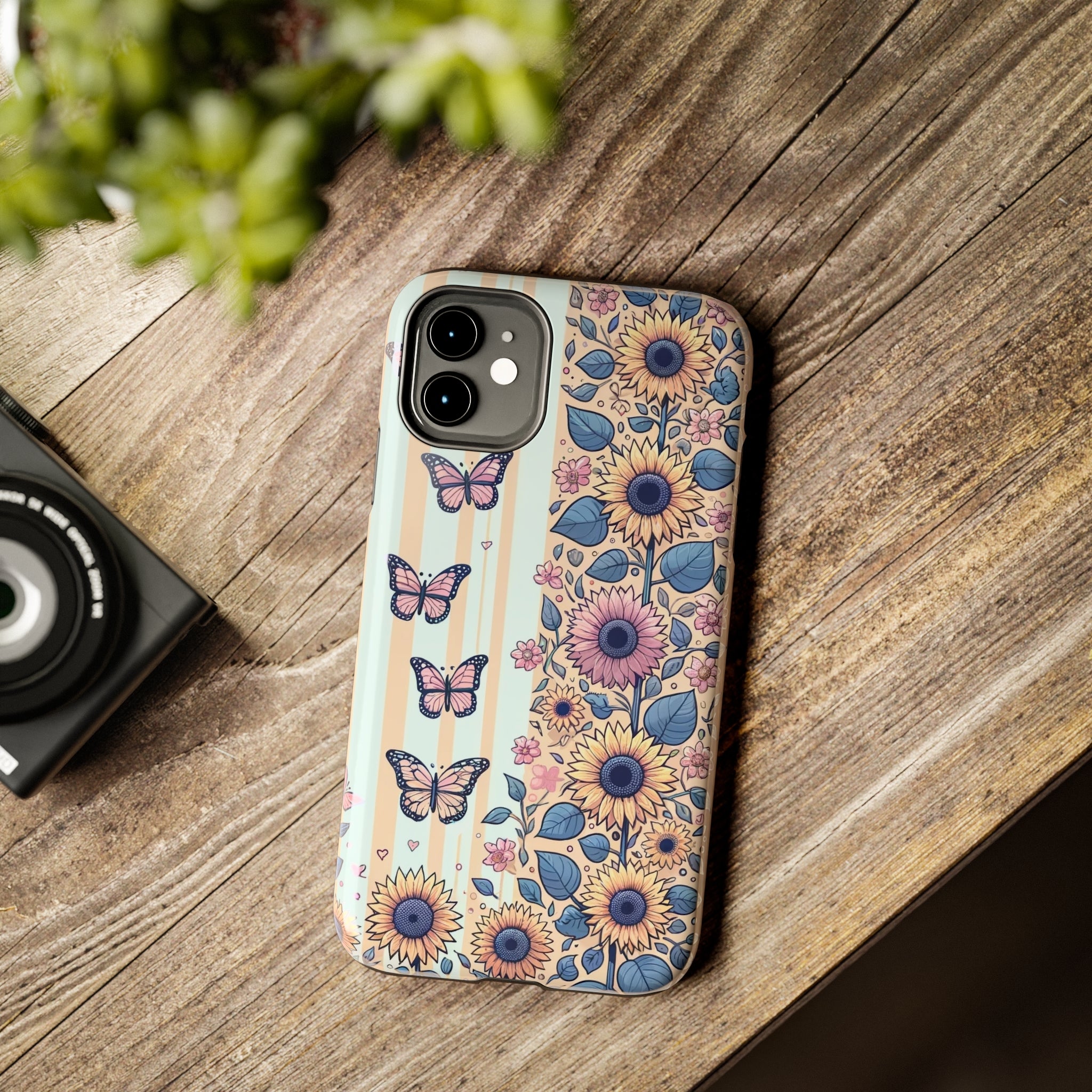 Butterflies and Sunflowers - Tough Phone Case