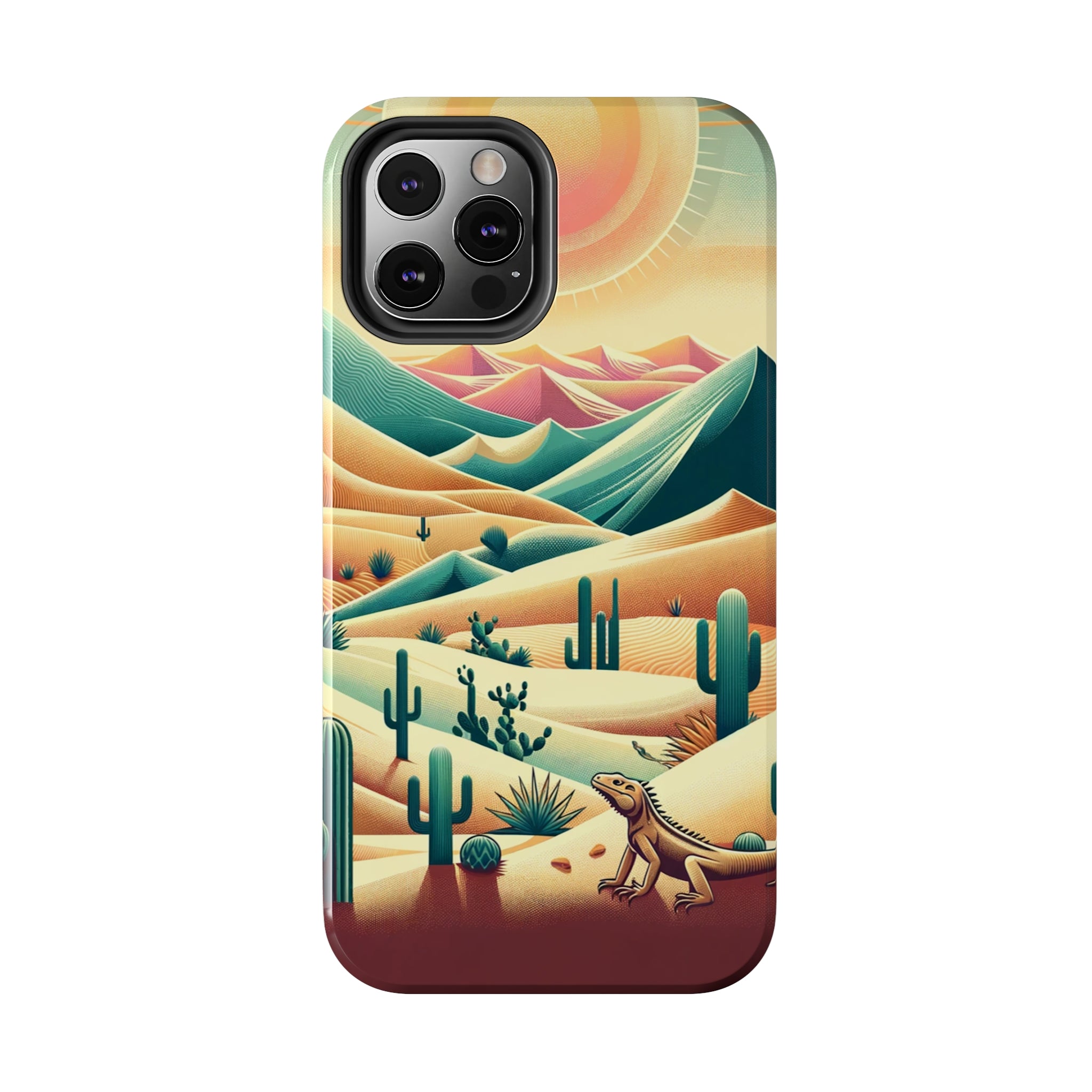 Iguana in the desert - Tough Phone Case