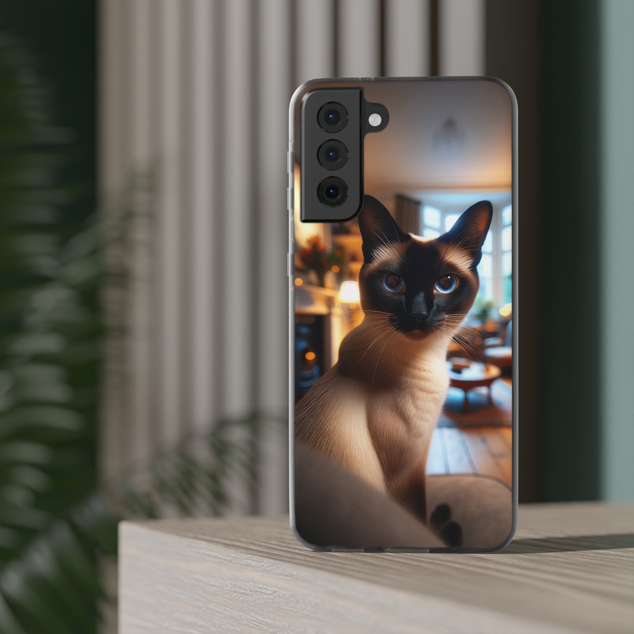 Curious Siamese cat - Flexi Case (Samsung only)