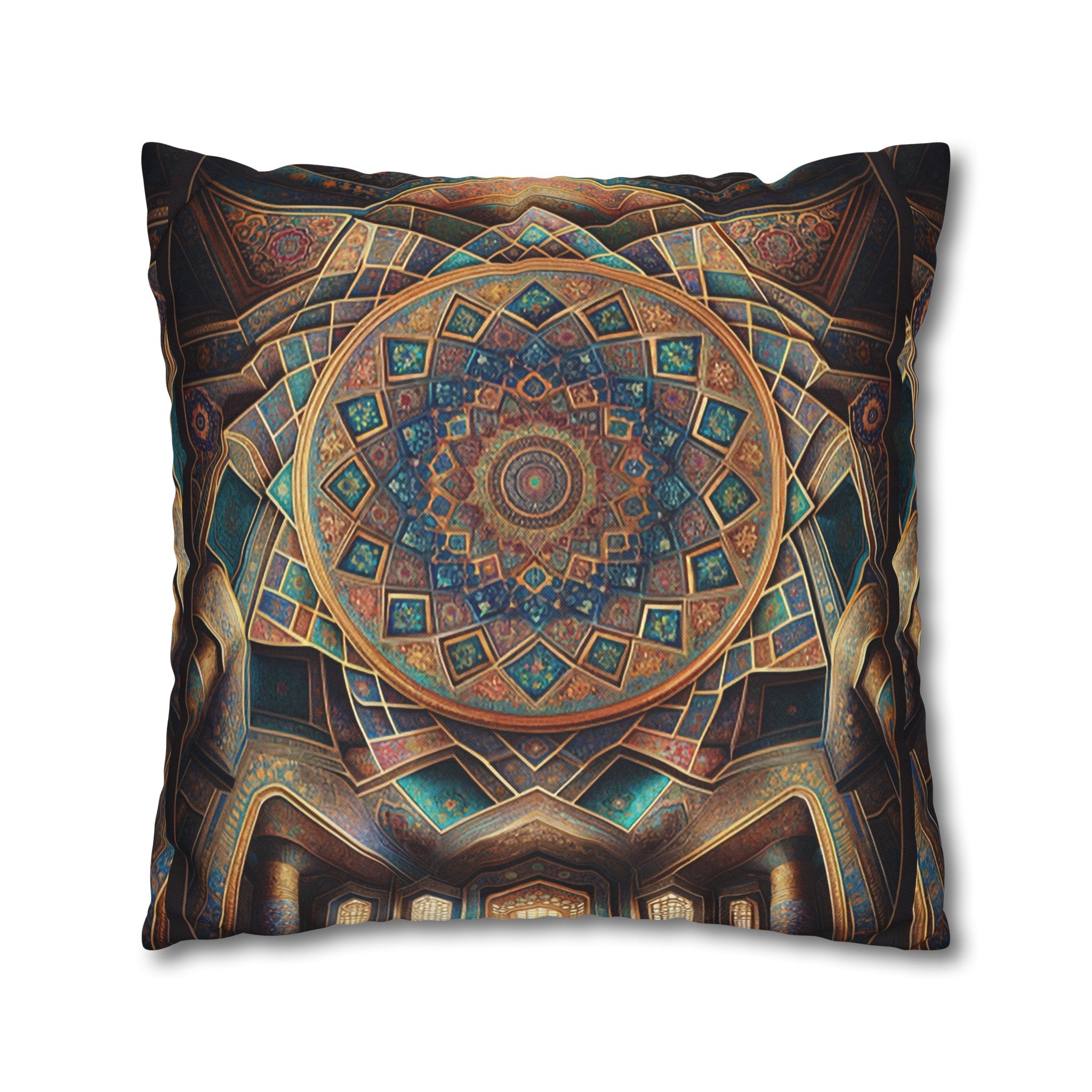 Persian Art 5 - Polyester Square Pillowcase