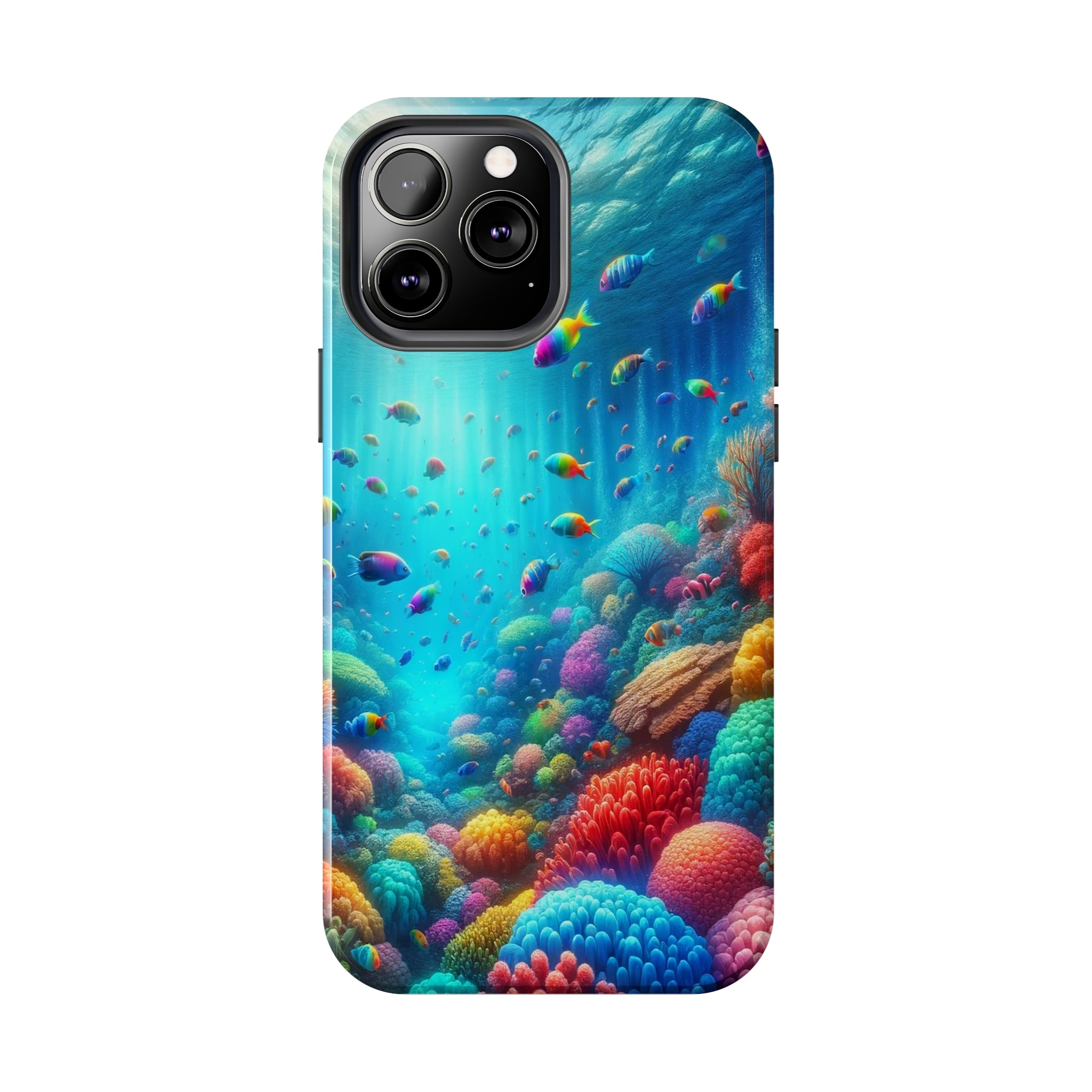 Coloured fish and coral reef - Tough Phone Case