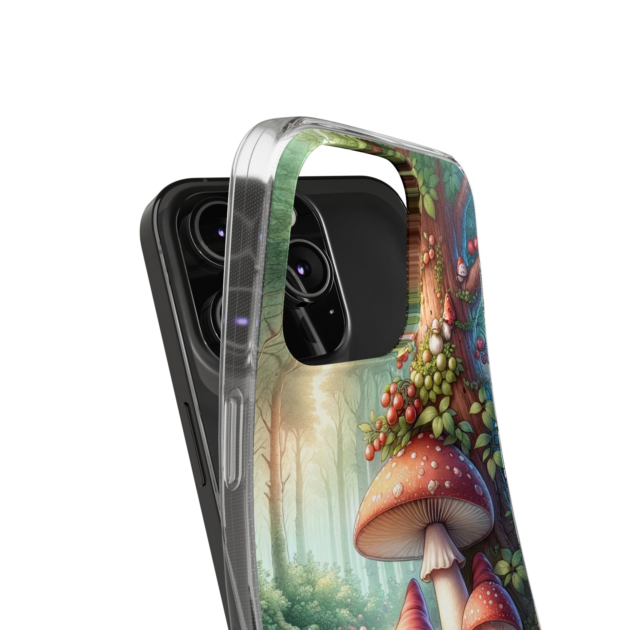 Gnomes and mushrooms - Soft Phone Case