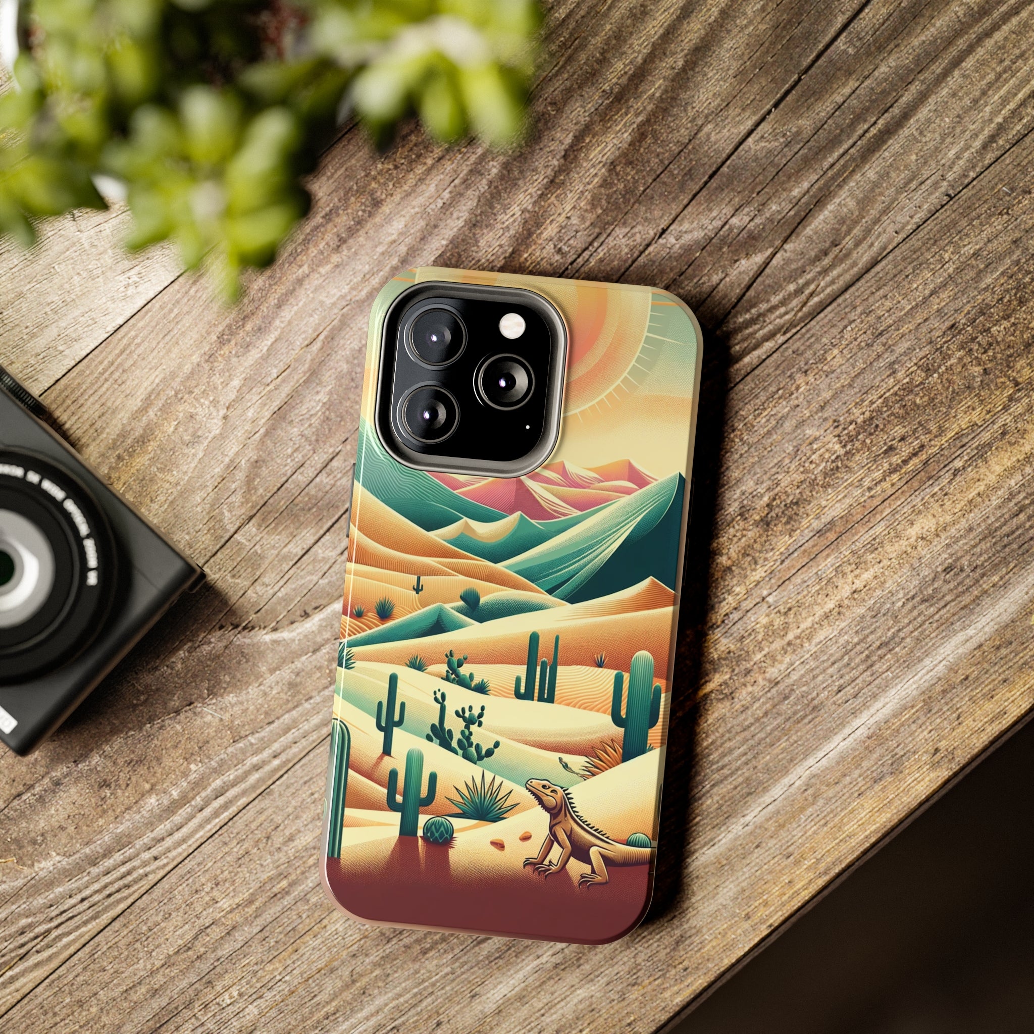 Iguana in the desert - Tough Phone Case