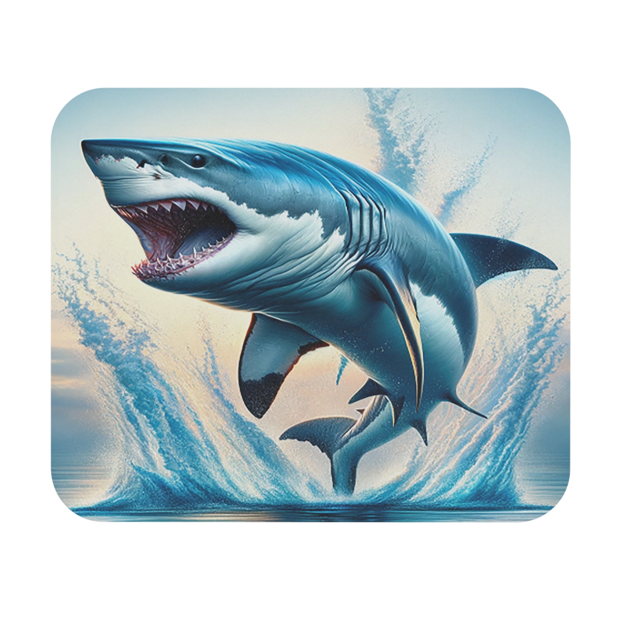 Shark jumping out of the water - Mouse Pad (Rectangle)