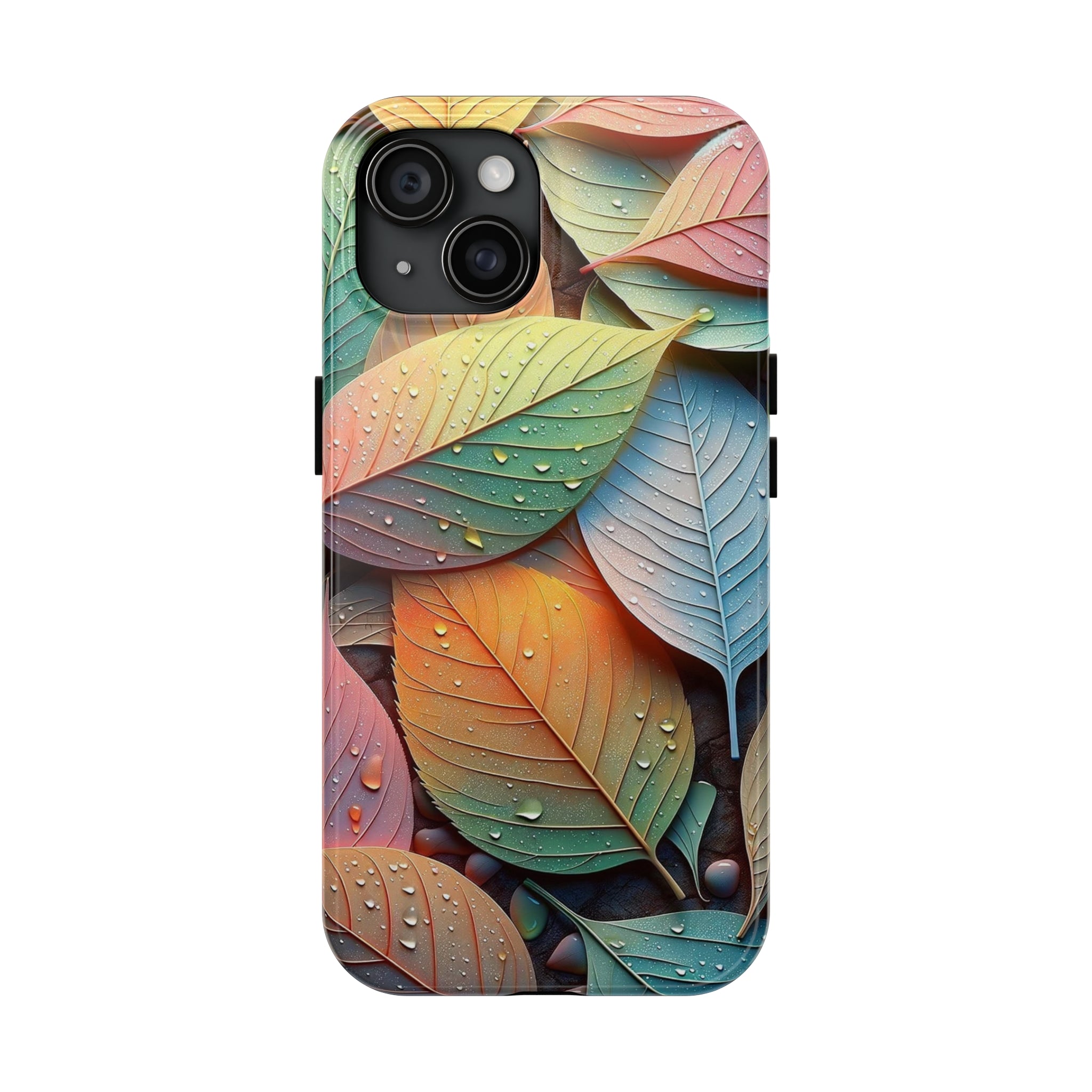 Pastel coloured leaves - Tough Phone Case