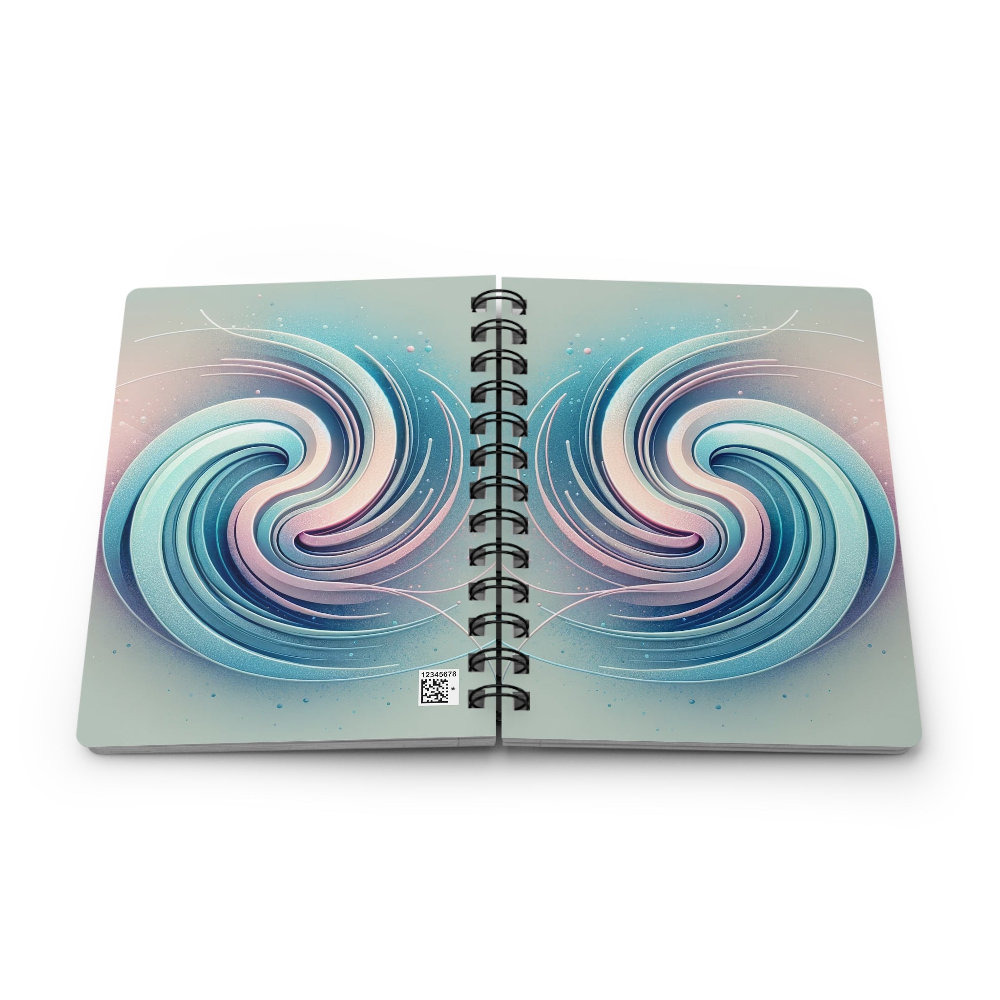 A blue spiral/circle - Spiral Notebook