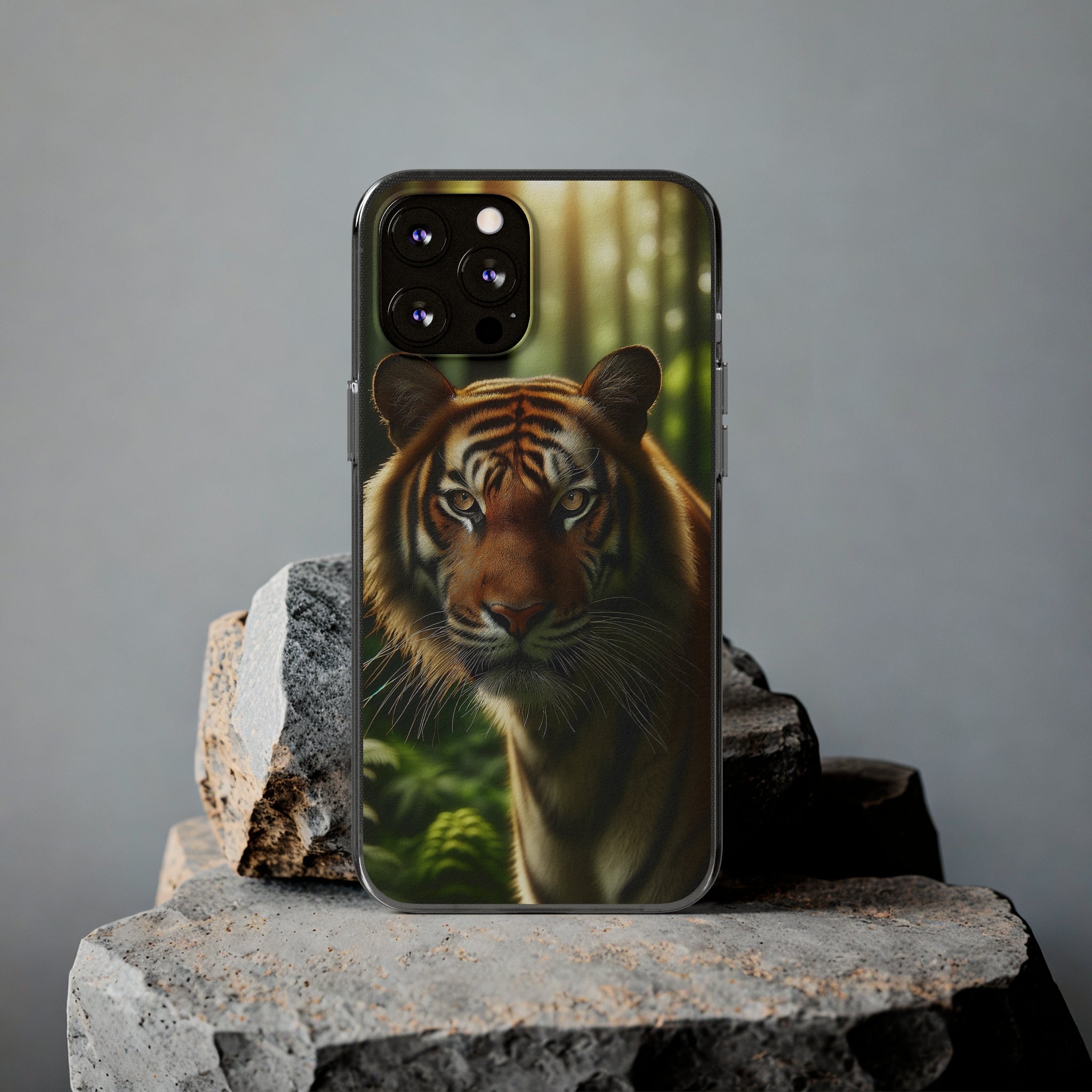 Curious Tiger - Soft Phone Case