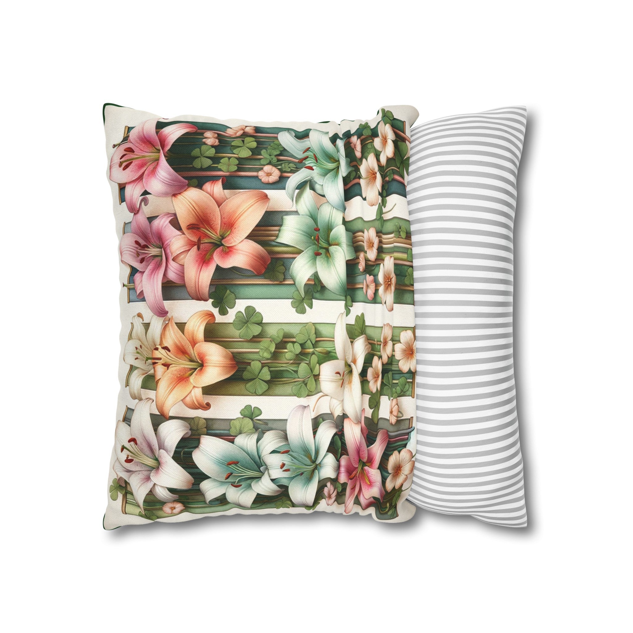 Lilies 1 - Polyester Square Pillowcase