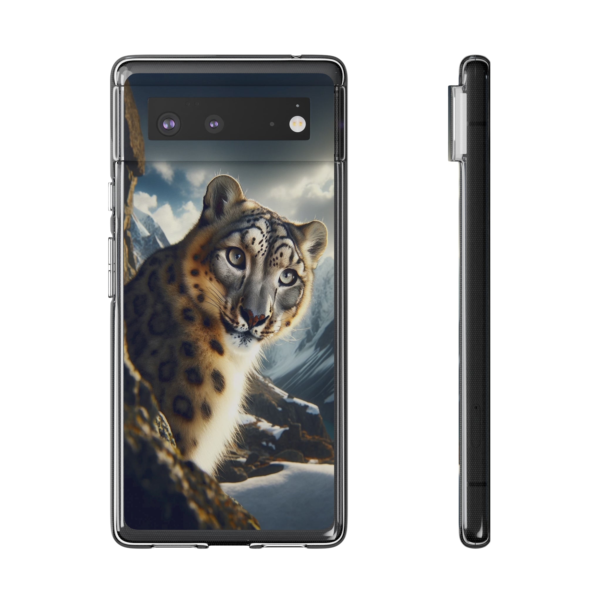 Snow Leopard - Soft Phone Case