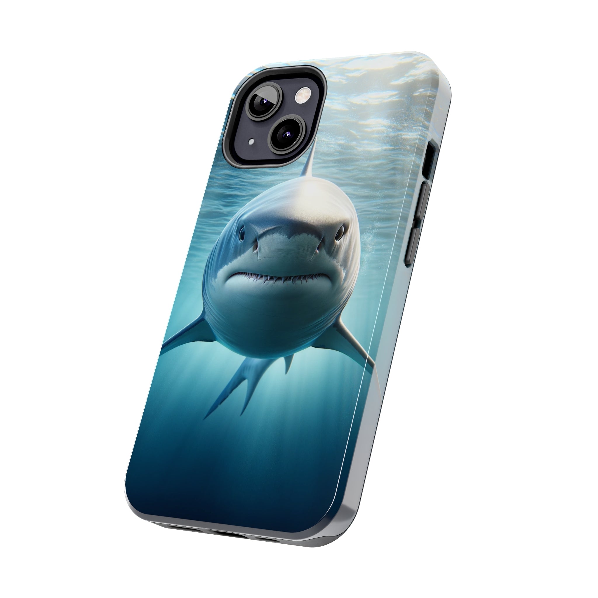 Curious shark - Tough Phone Case