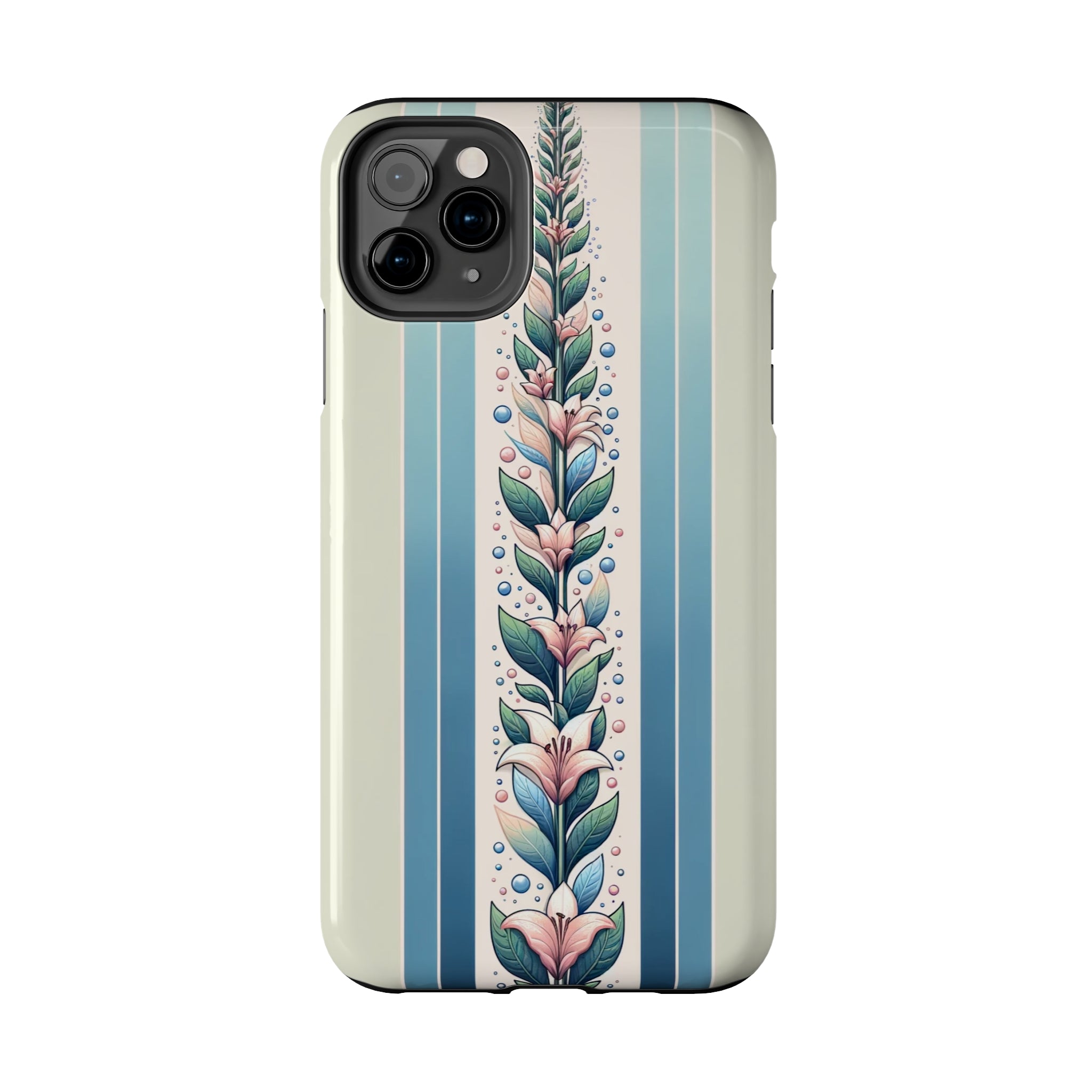 Lilies and leaves - Tough Phone Case