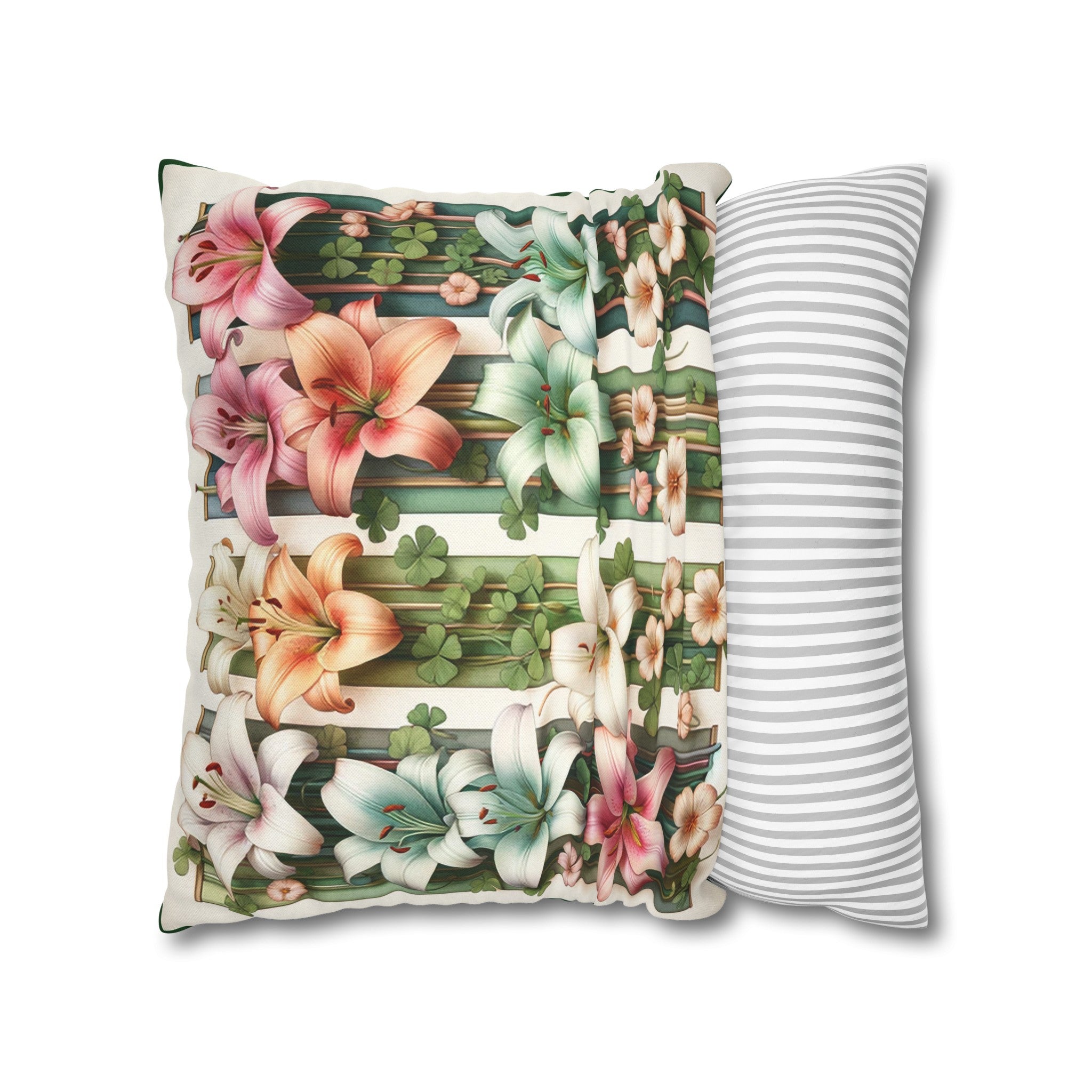 Lilies 1 - Polyester Square Pillowcase