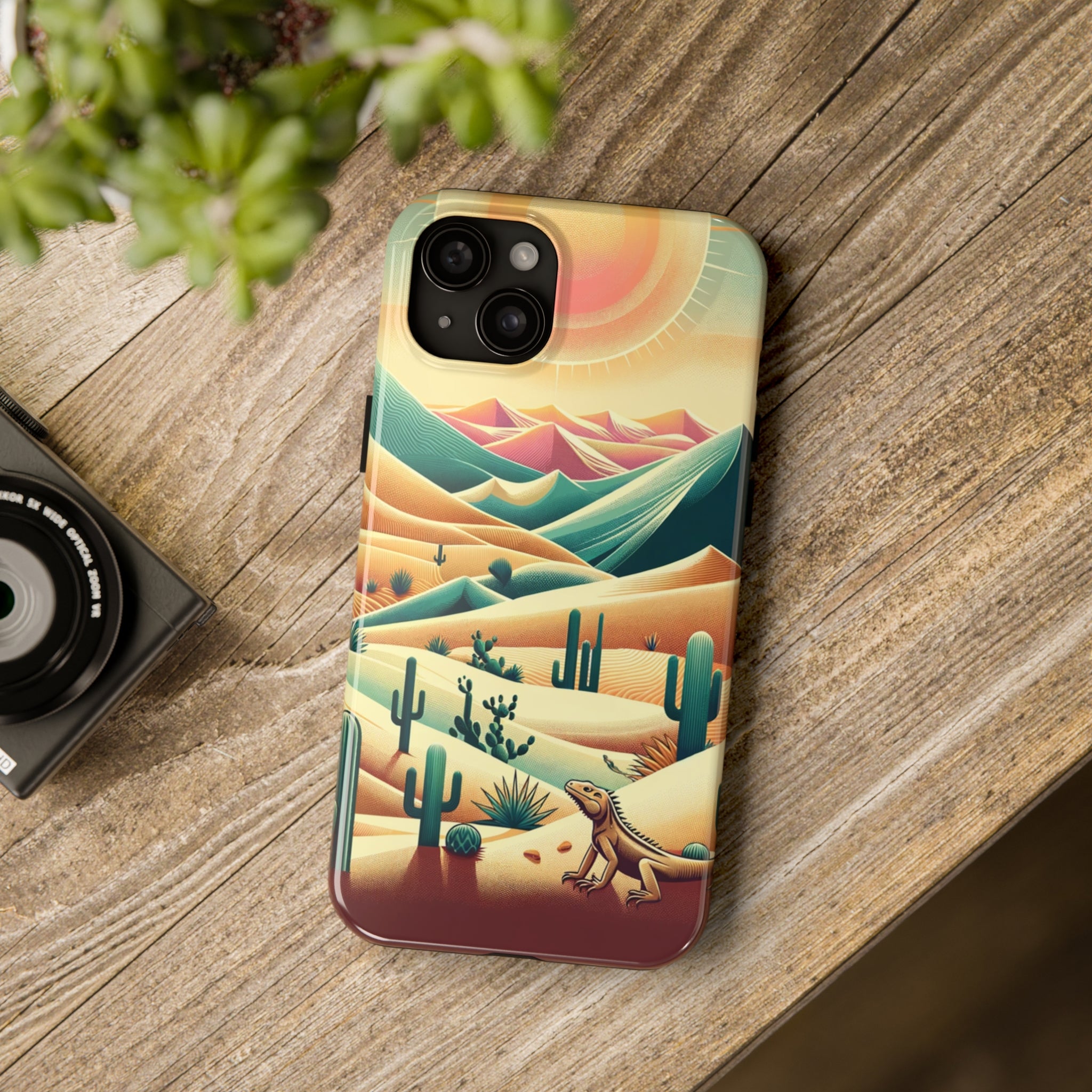 Iguana in the desert - Tough Phone Case