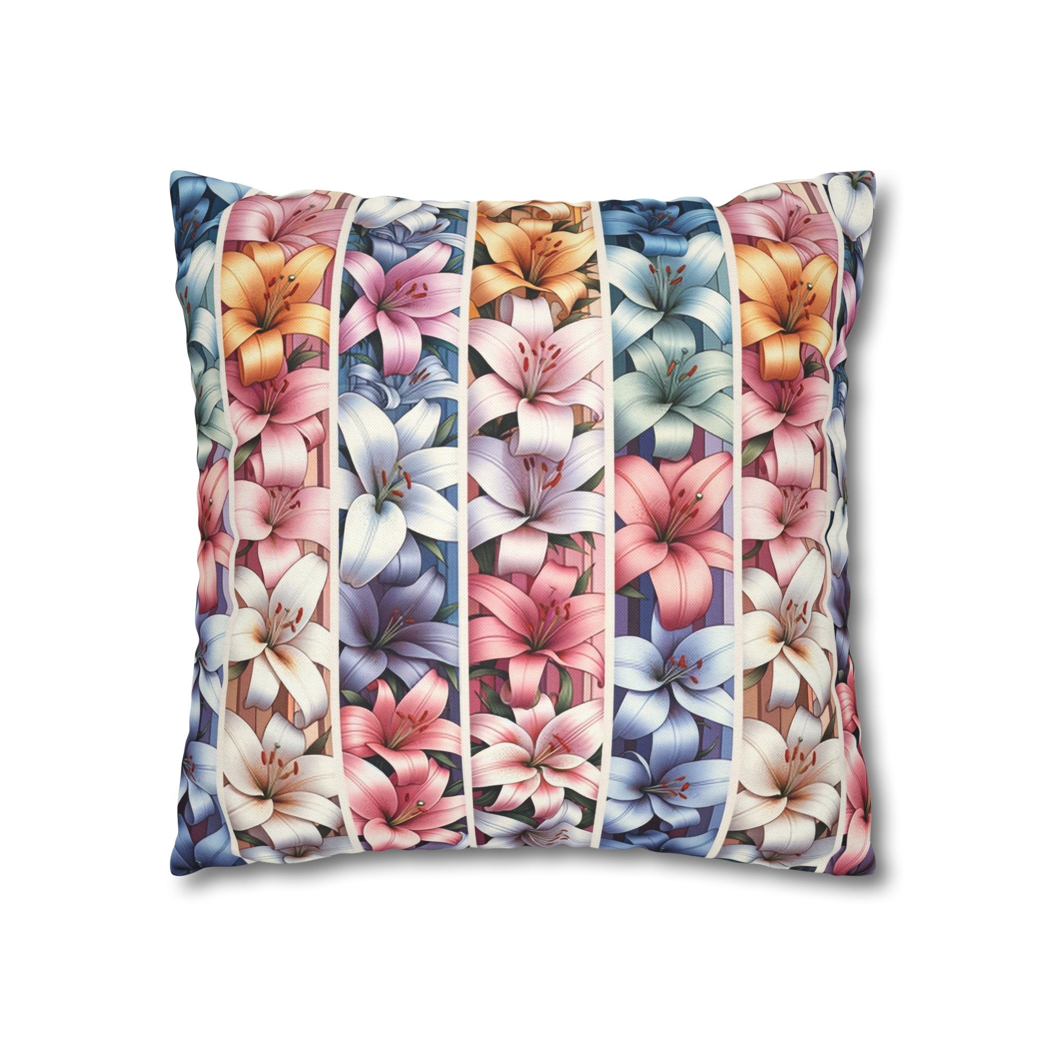 Lilies 5 - Polyester Square Pillowcase