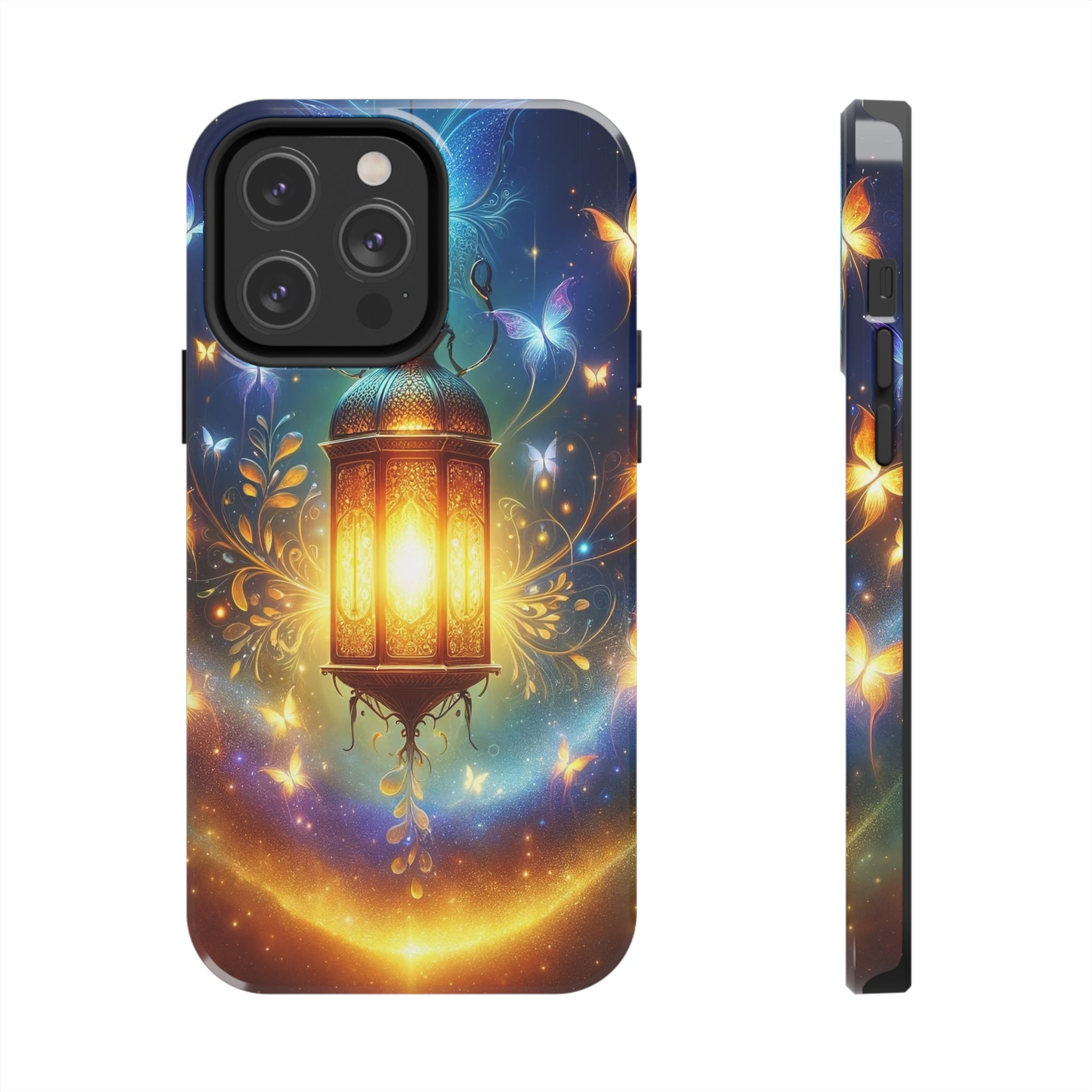 Butterflies around a lamp - Tough Phone Case