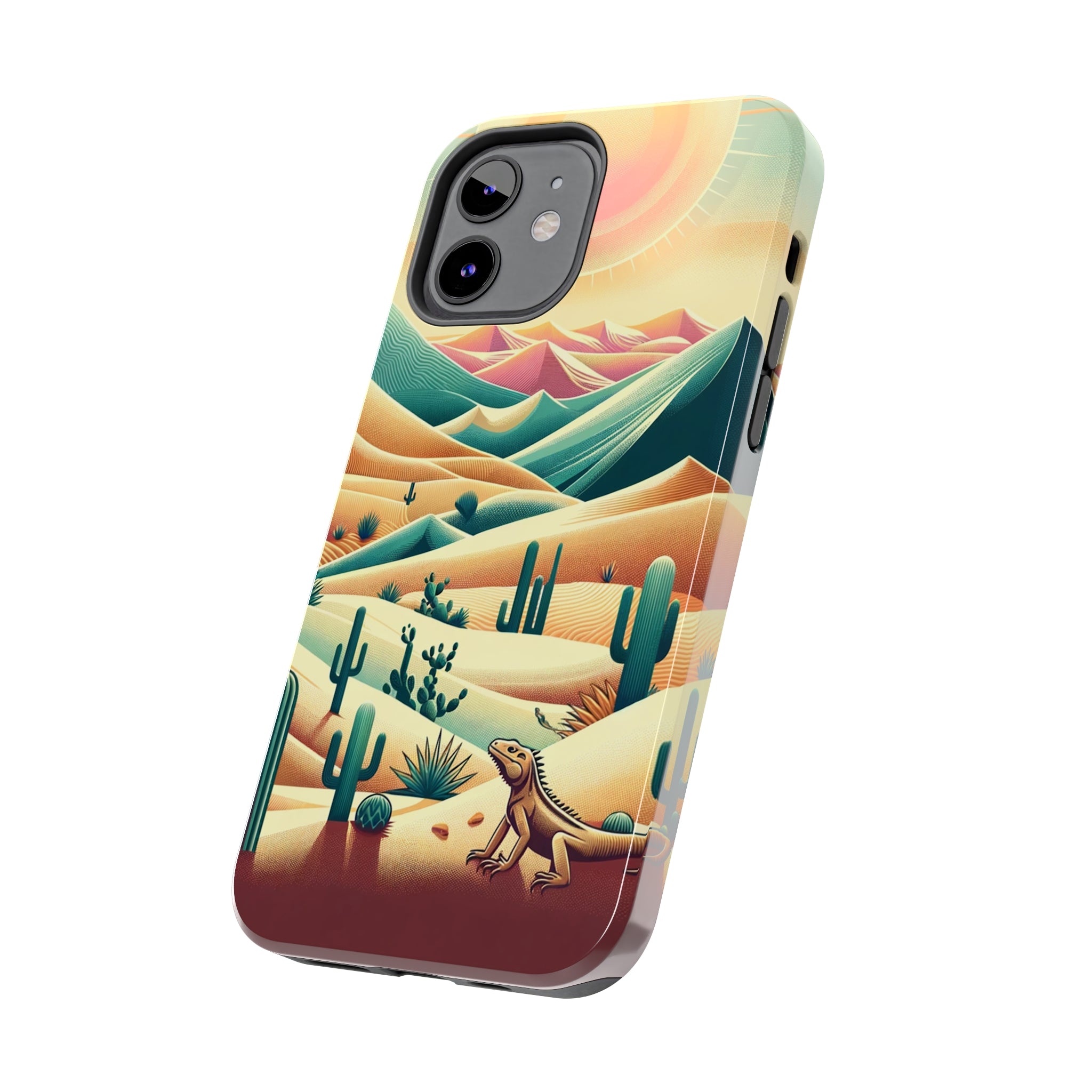 Iguana in the desert - Tough Phone Case