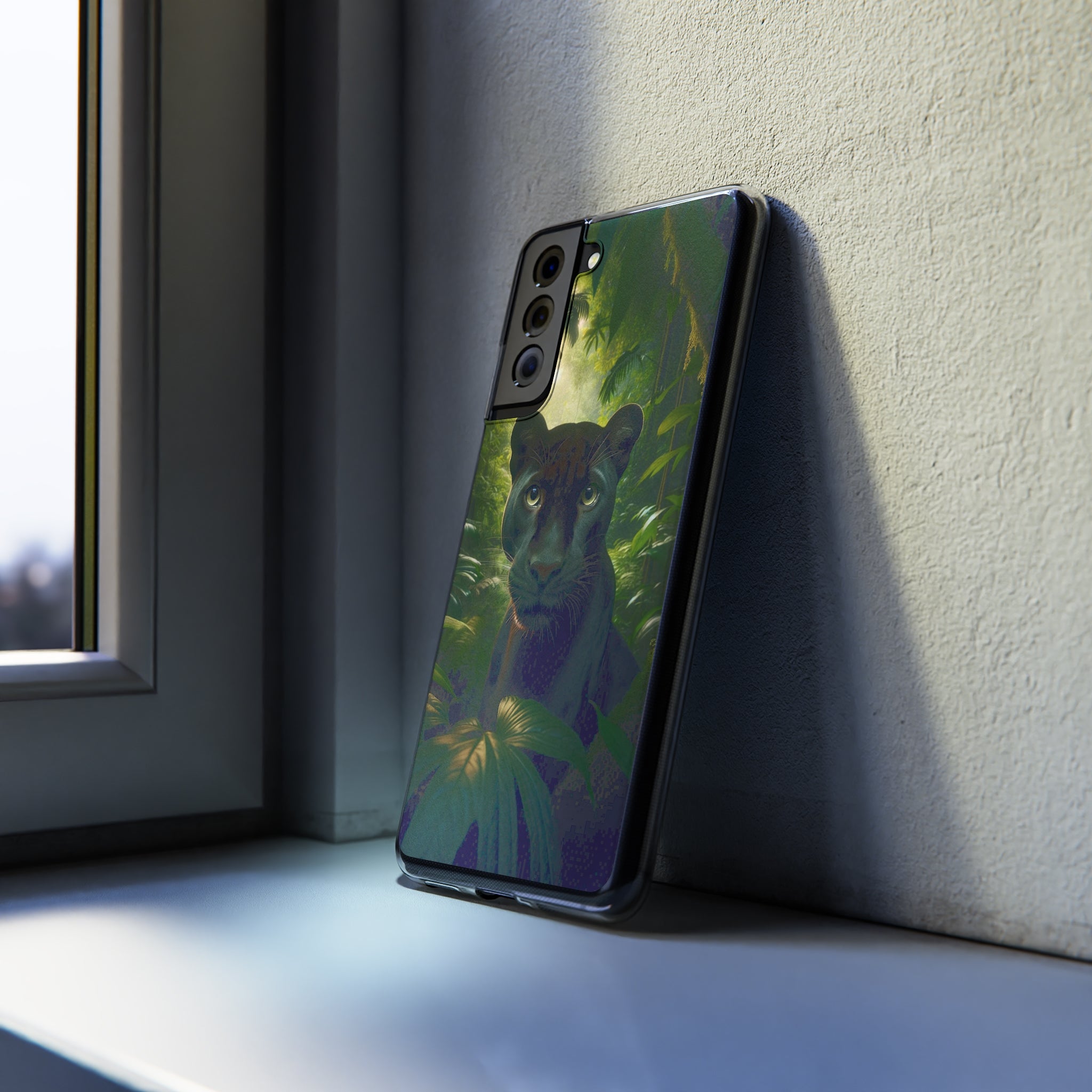 Curious Panther - Soft Phone Case