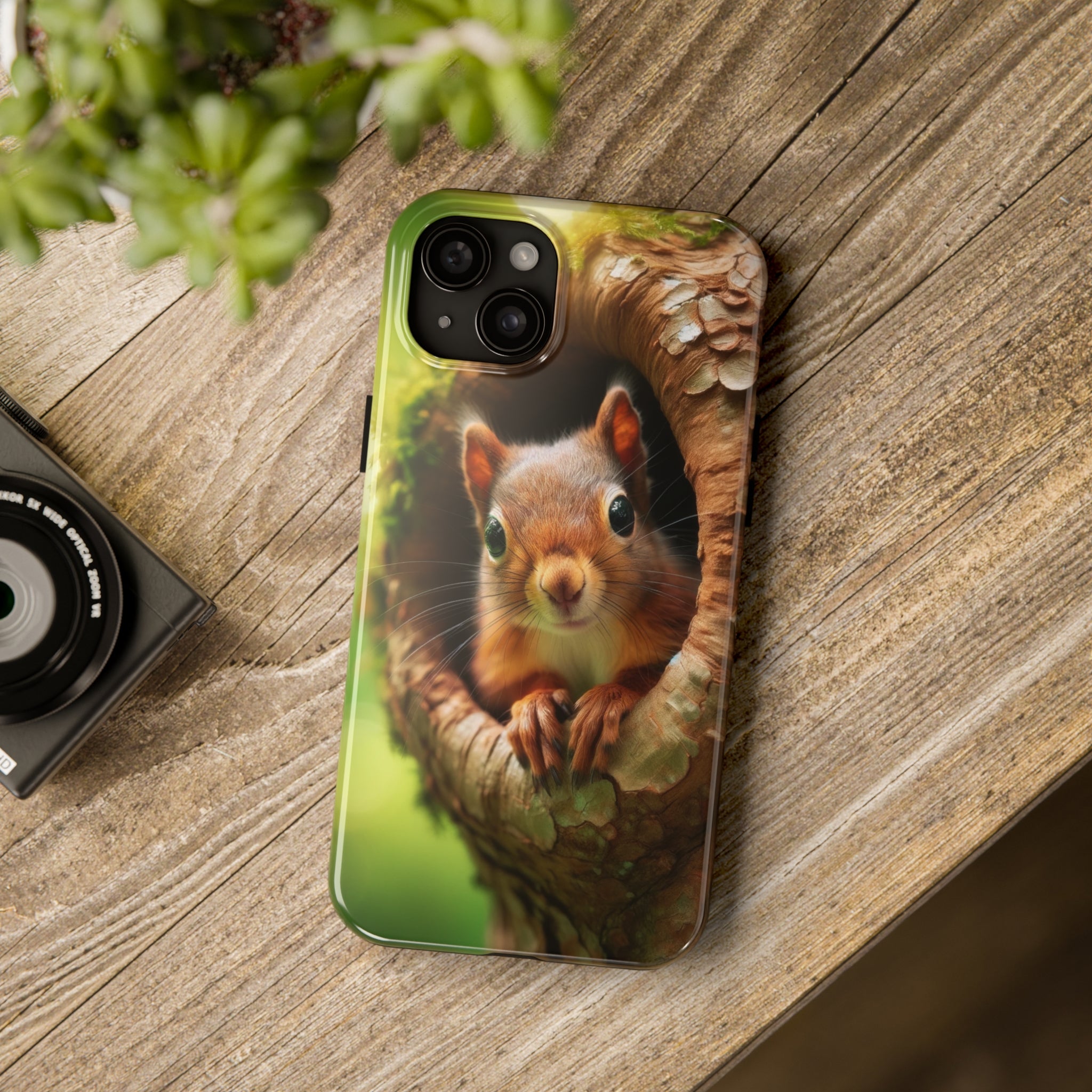 Squirrel in a tree - Tough Phone Case